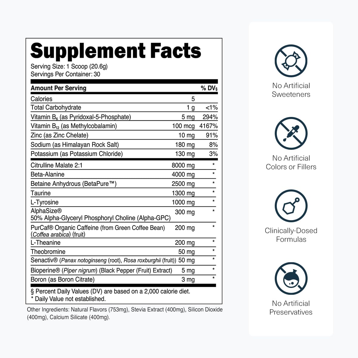 Transparent Labs Bulk Pre Workout Powder