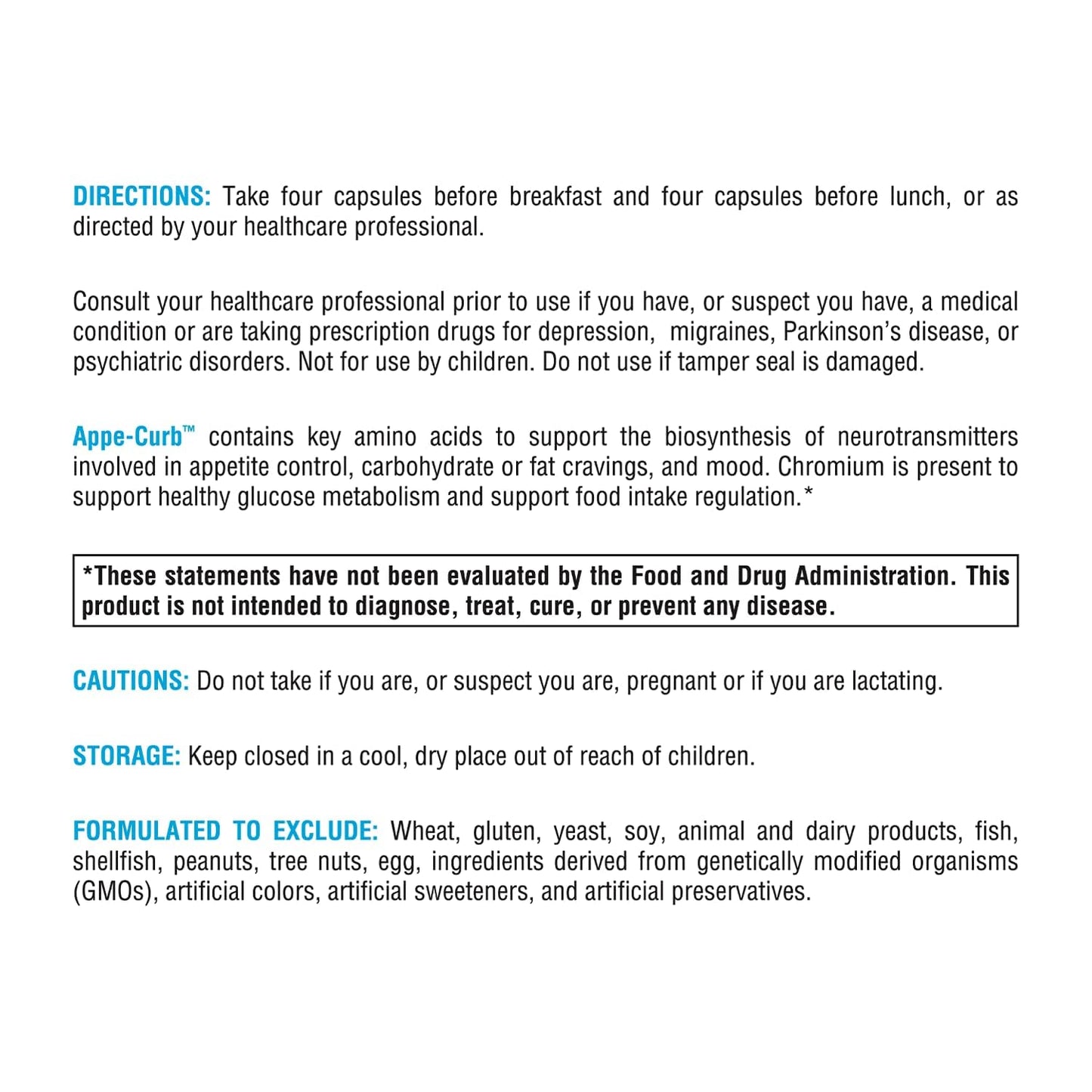 XYMOGEN Appe-Curb Craving Support Formula Capsules 240