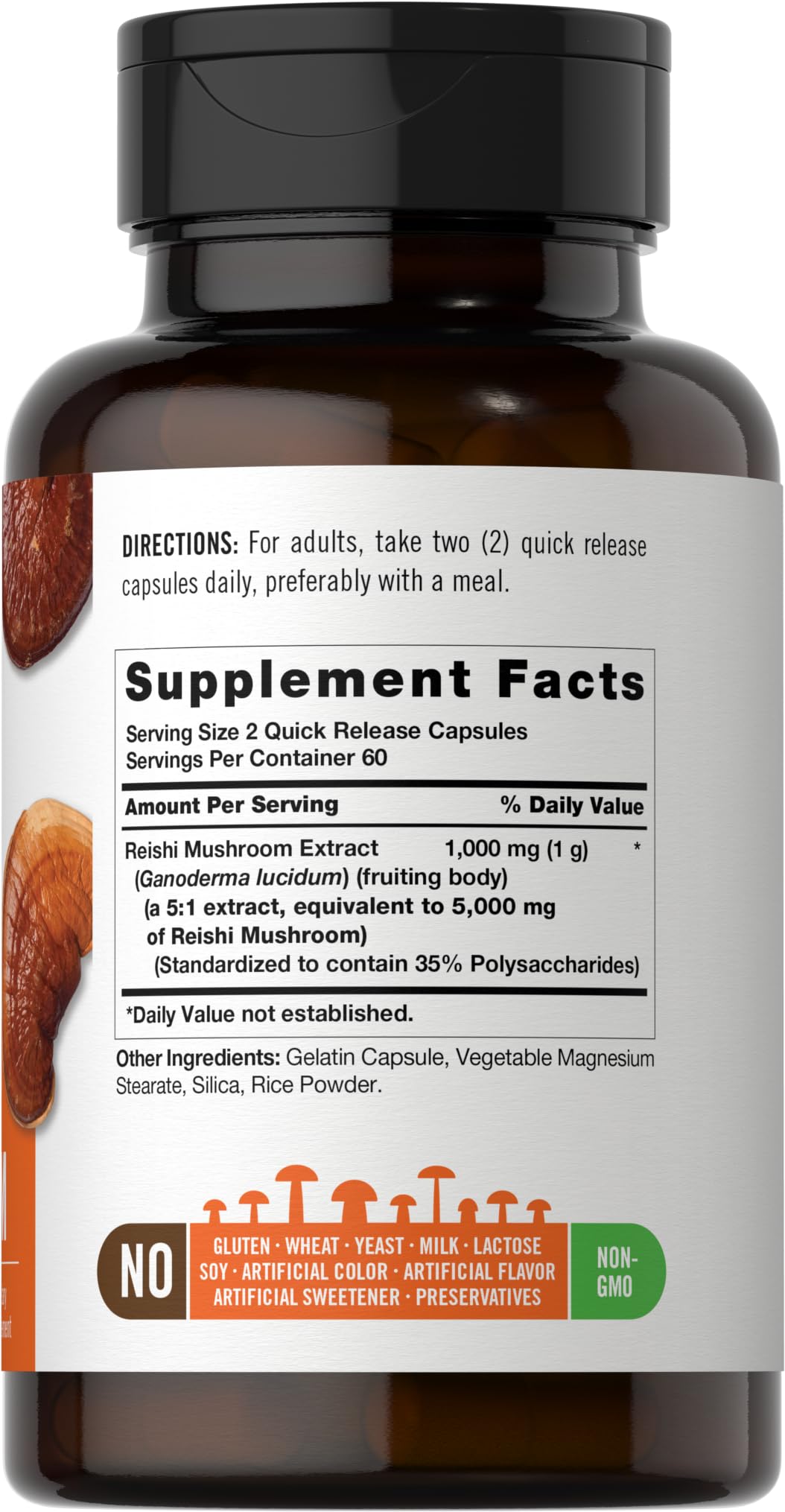 Carlyle Reishi Mushroom Extract Capsules 120 Count
