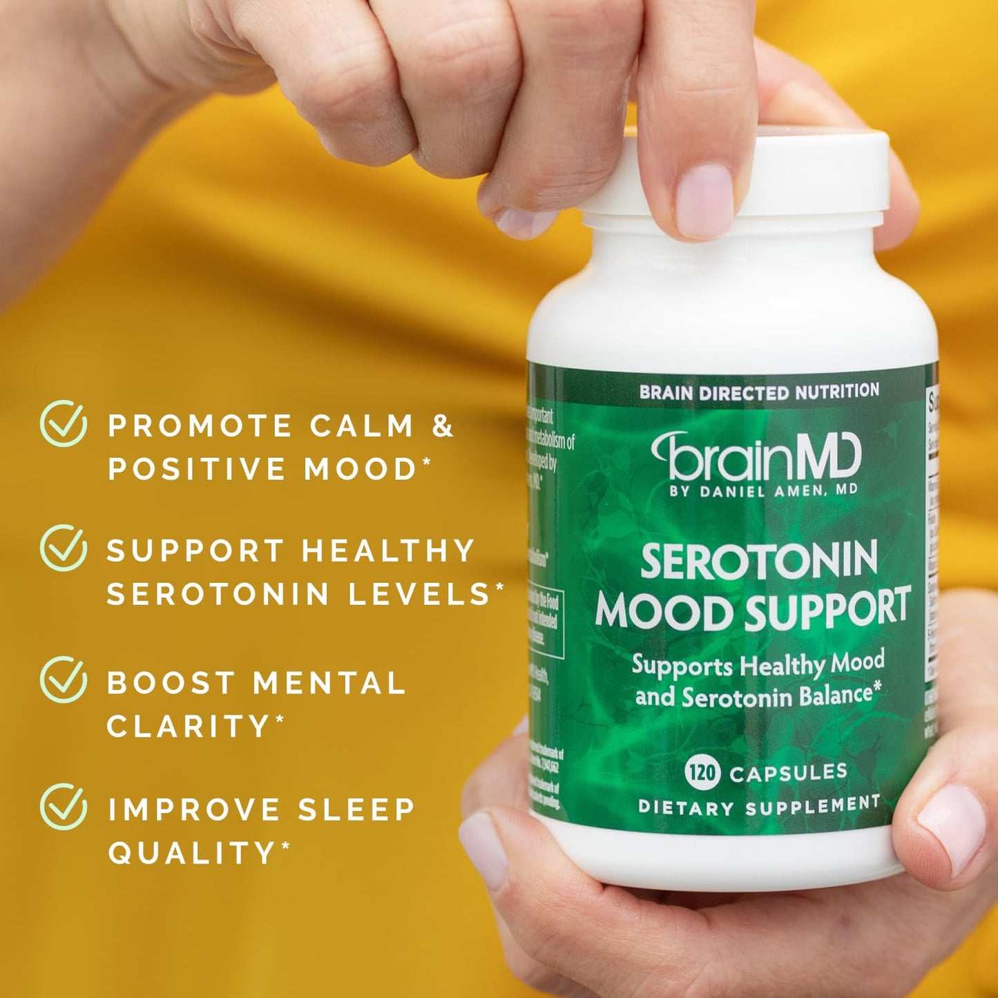 BRAINMD Dr Amen Serotonin Mood Support Capsules 120 Capsules