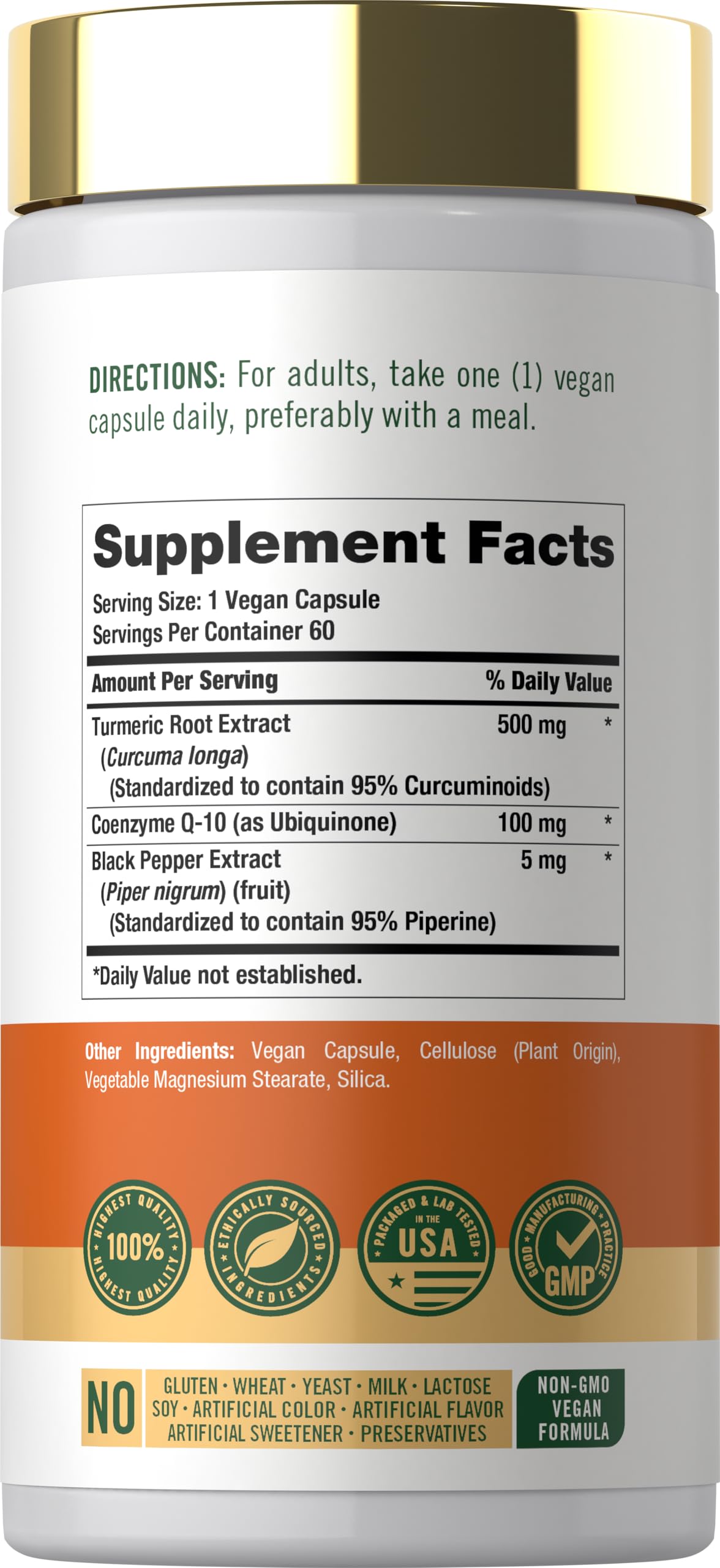 Carlyle Turmeric with Black Pepper Extract 60 Capsules