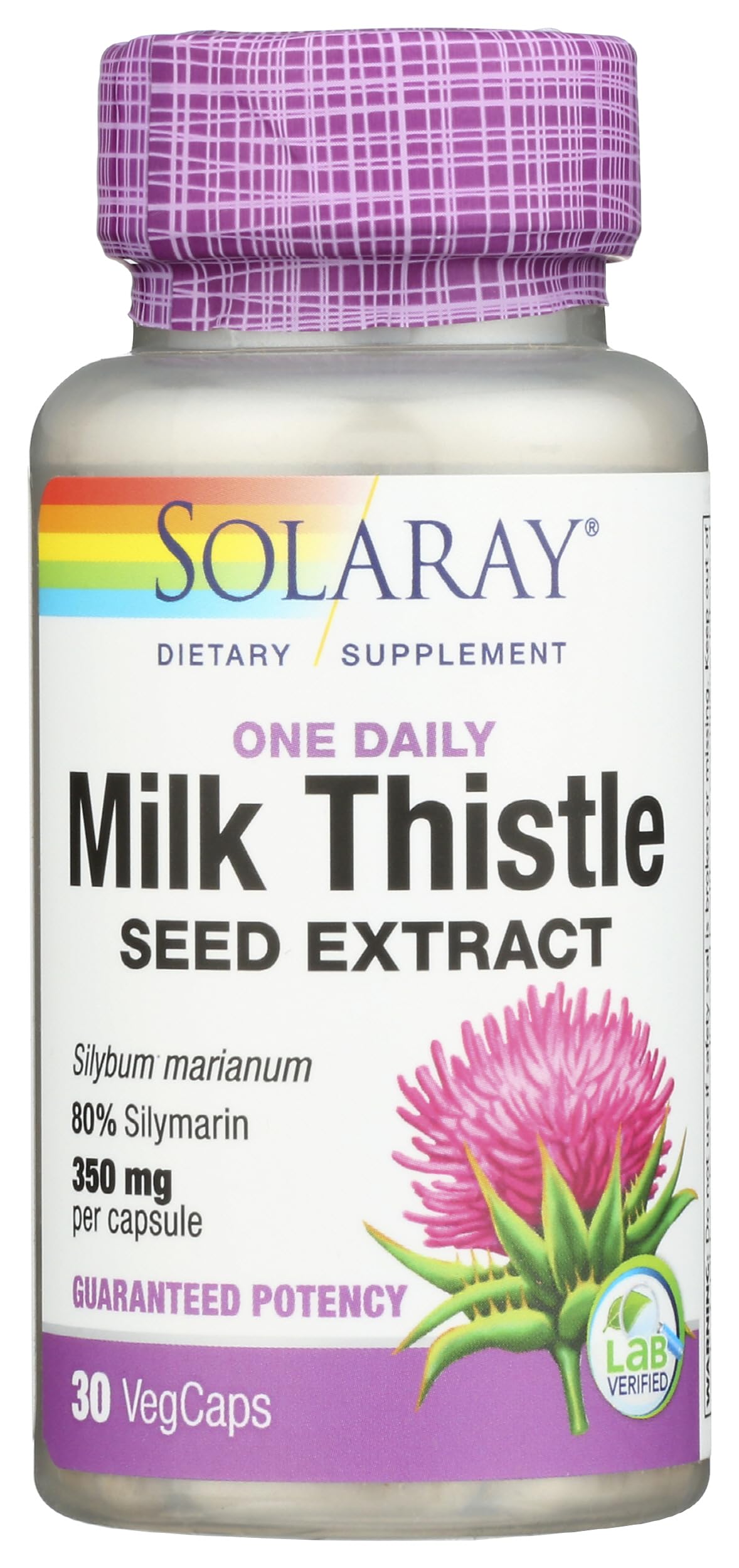 Solaray Milk Thistle One Daily Capsule 30