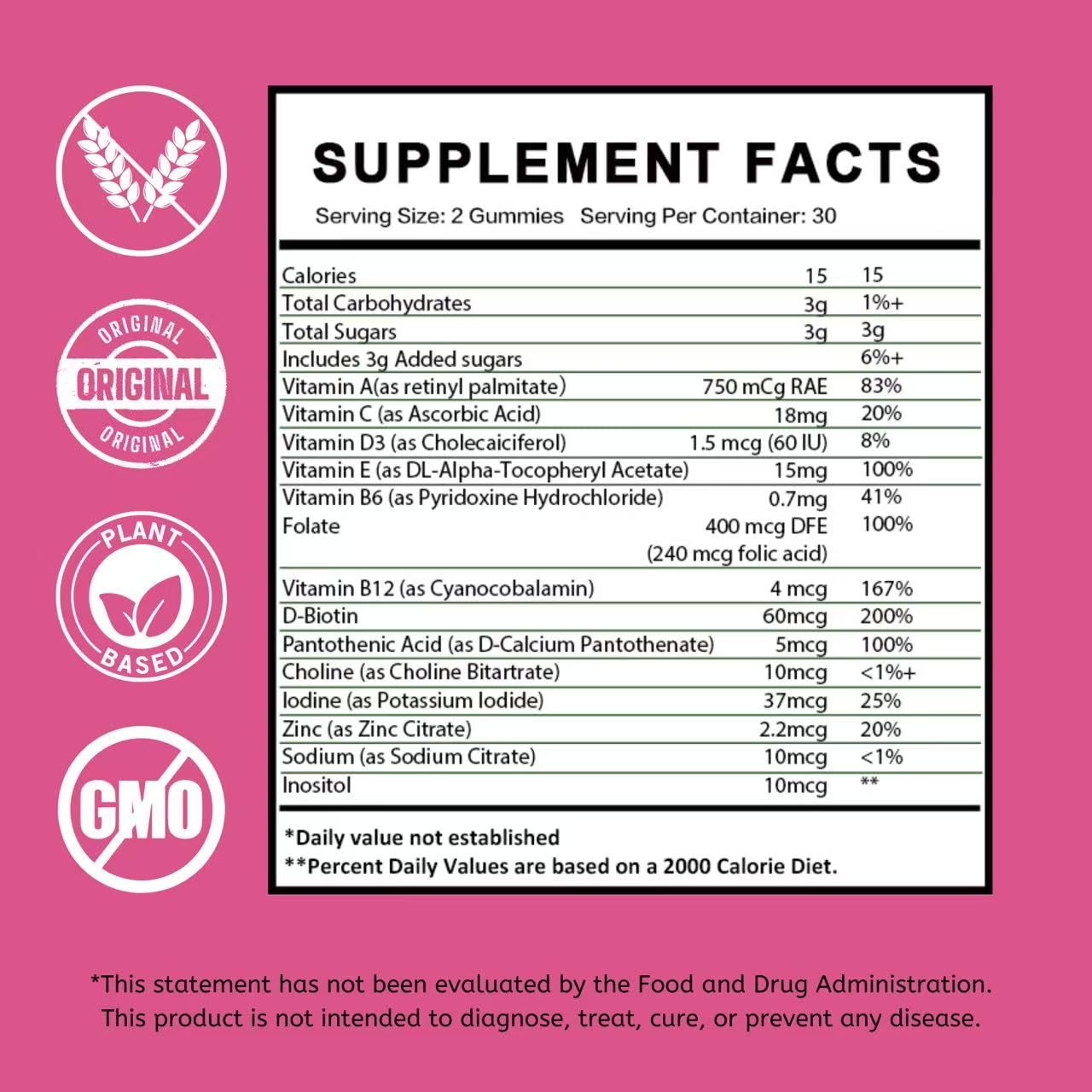 Siyolaherb PCOS Vitamins Gummies with Inositol for Women, Hormone Balance & Fertility Support, 60 Gummies (7.7)