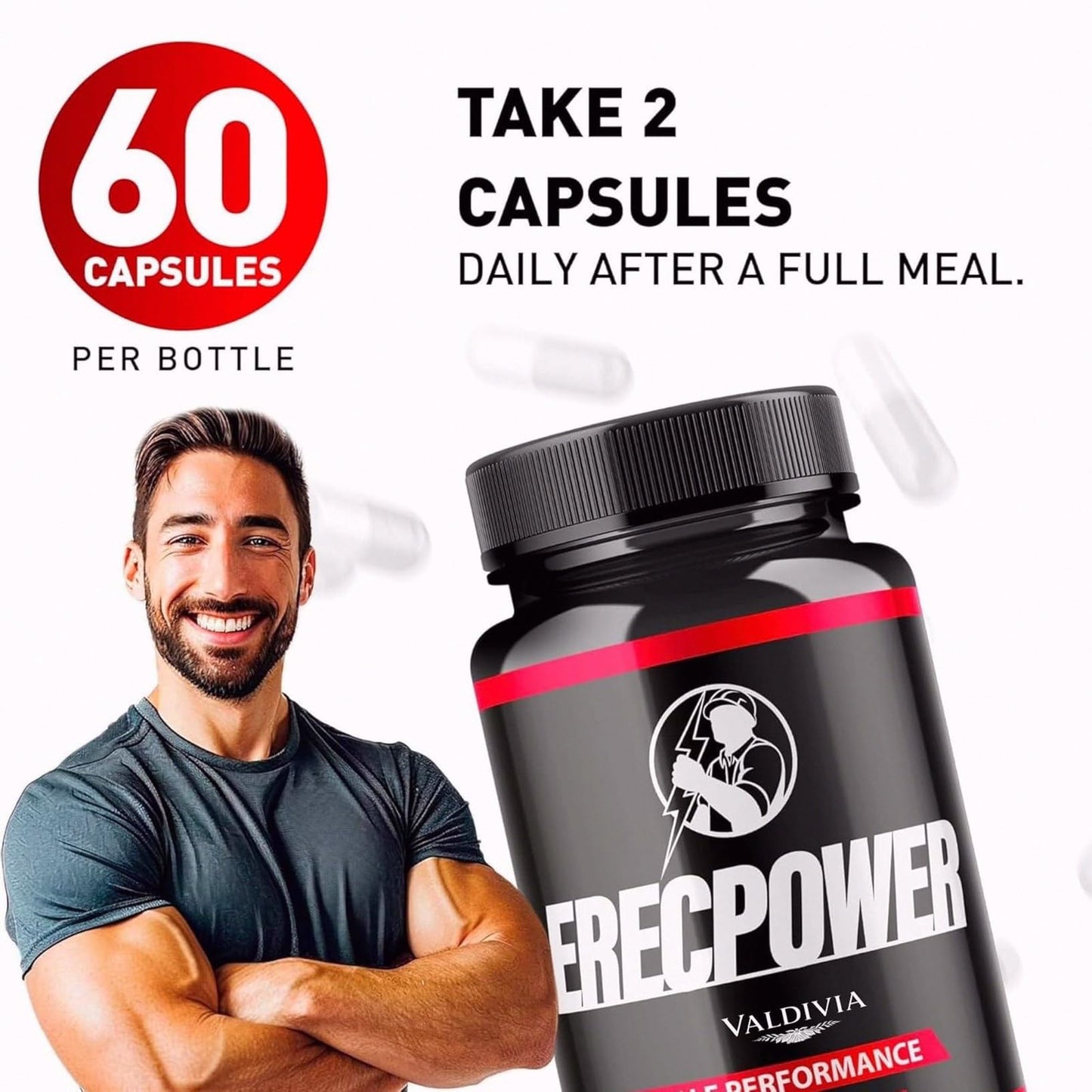 KYFLAG Erecpower Multivitamin Male Performance Capsules, 12 Count