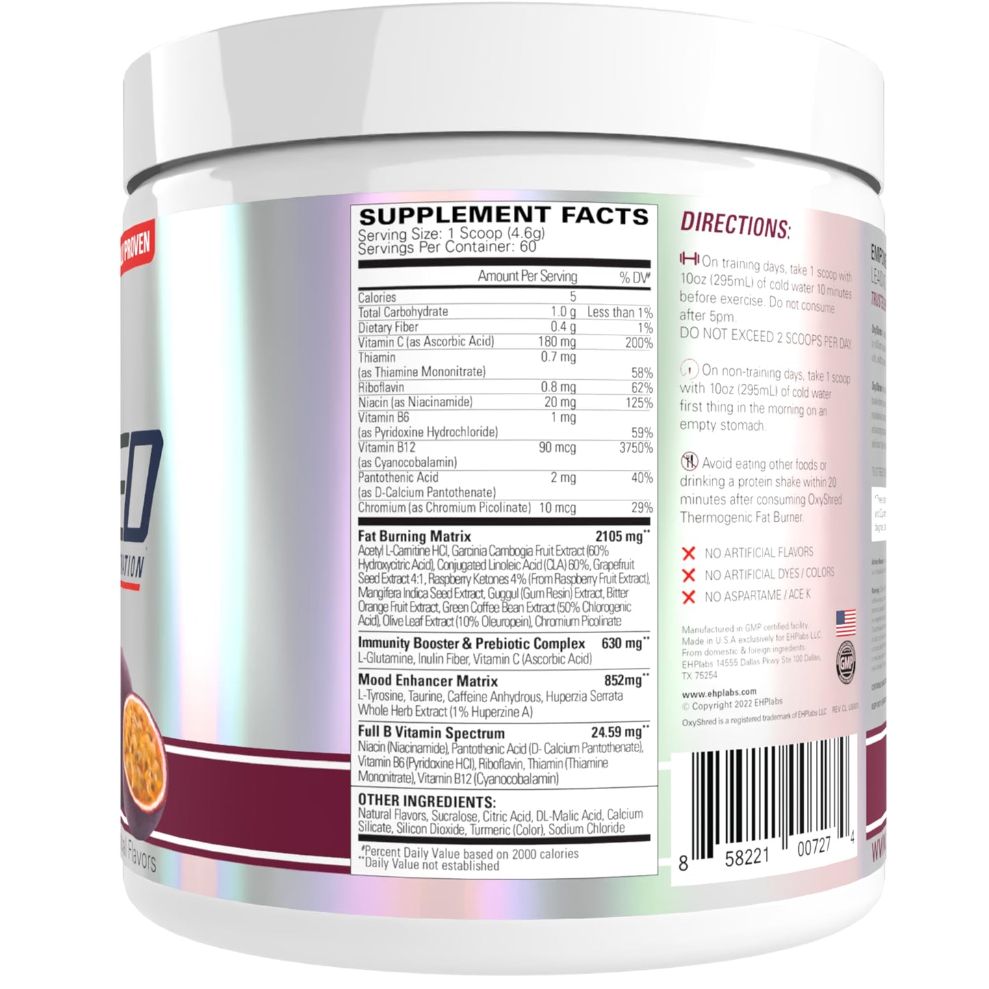 EHP Labs OxyShred Pre Workout Powder 9.3 oz