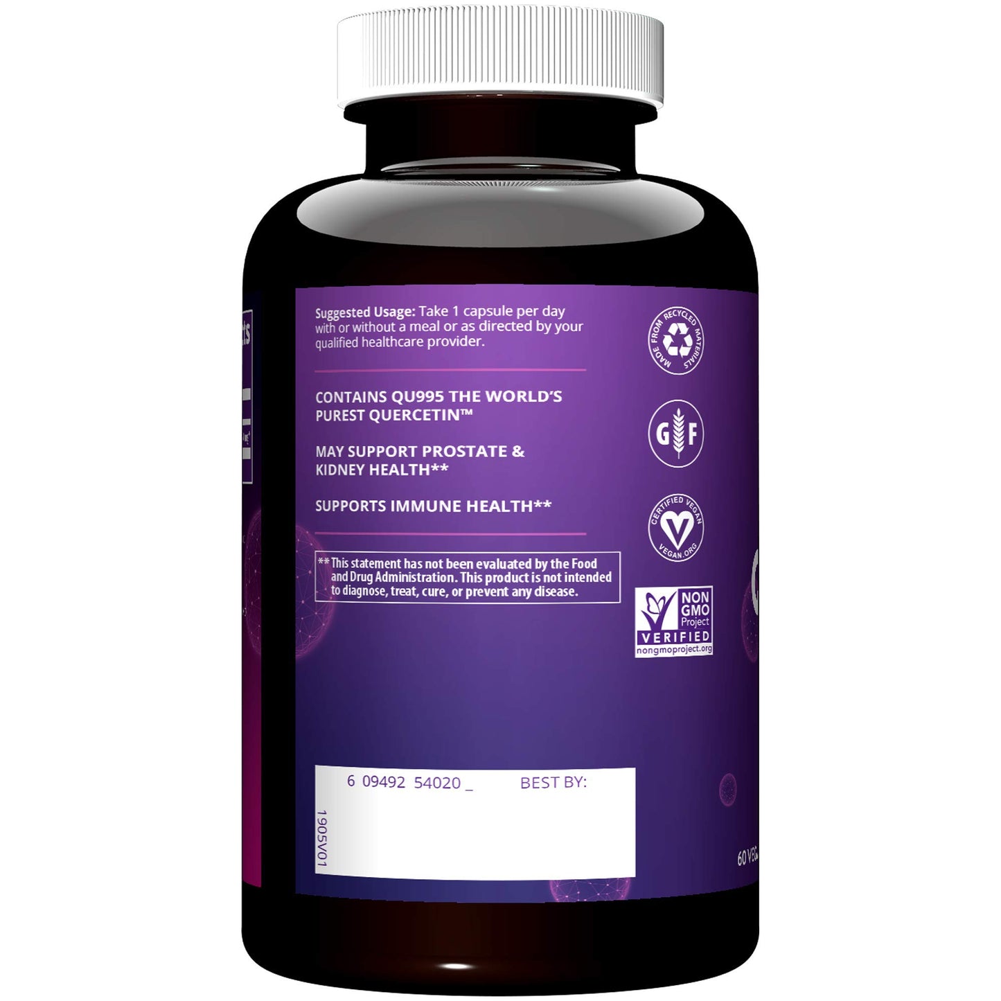 MRM Quercetin 500 mg Capsule 60 Count