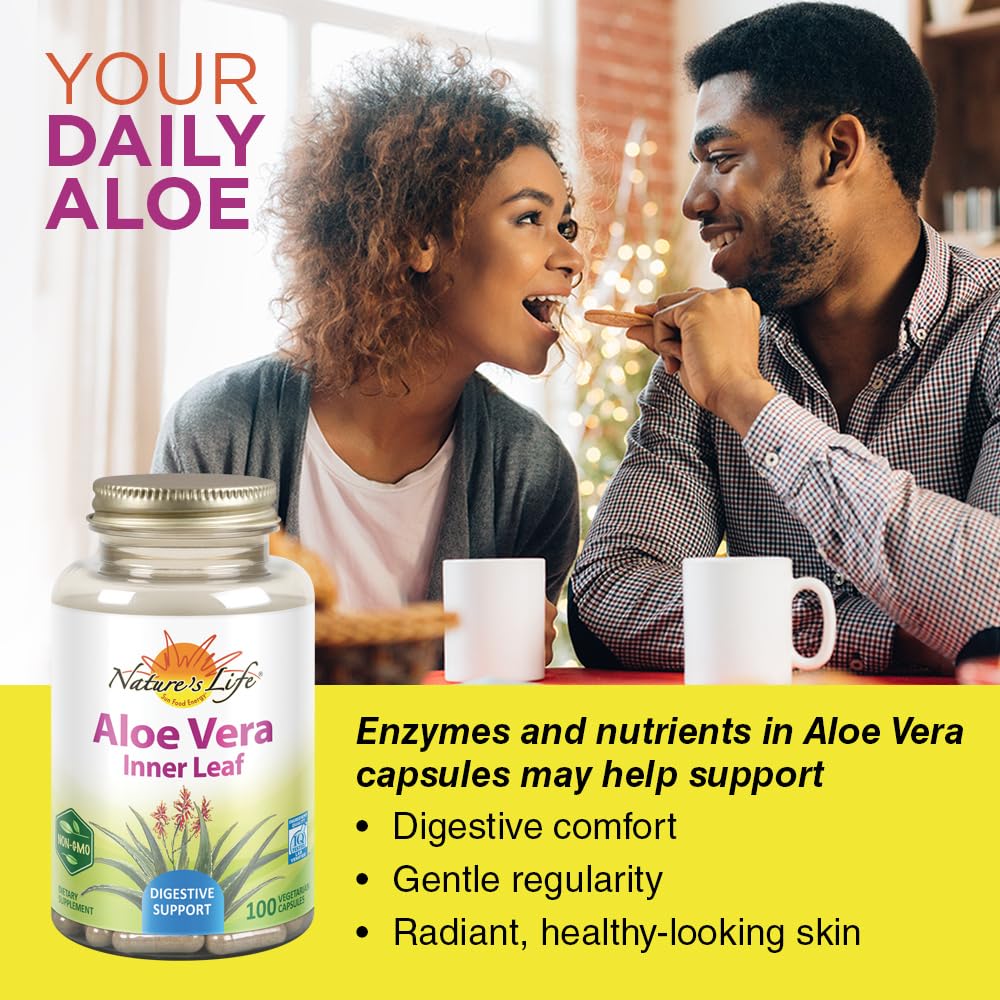 Nature's Life Aloe Vera Inner Leaf Capsules 100