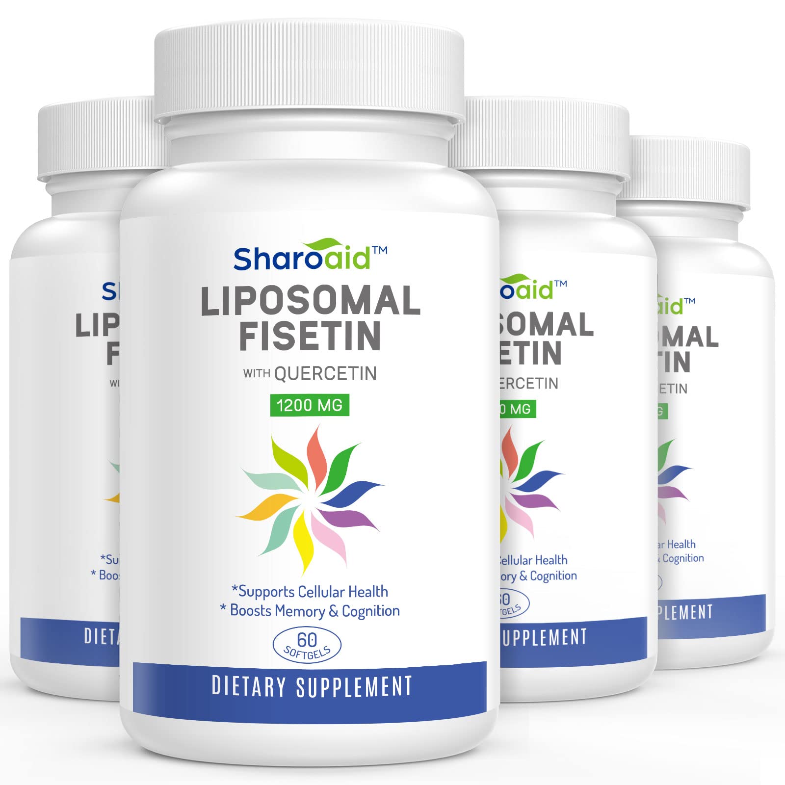 Sharoaid Liposomal Fisetin with Quercetin Supplements Softgels 240