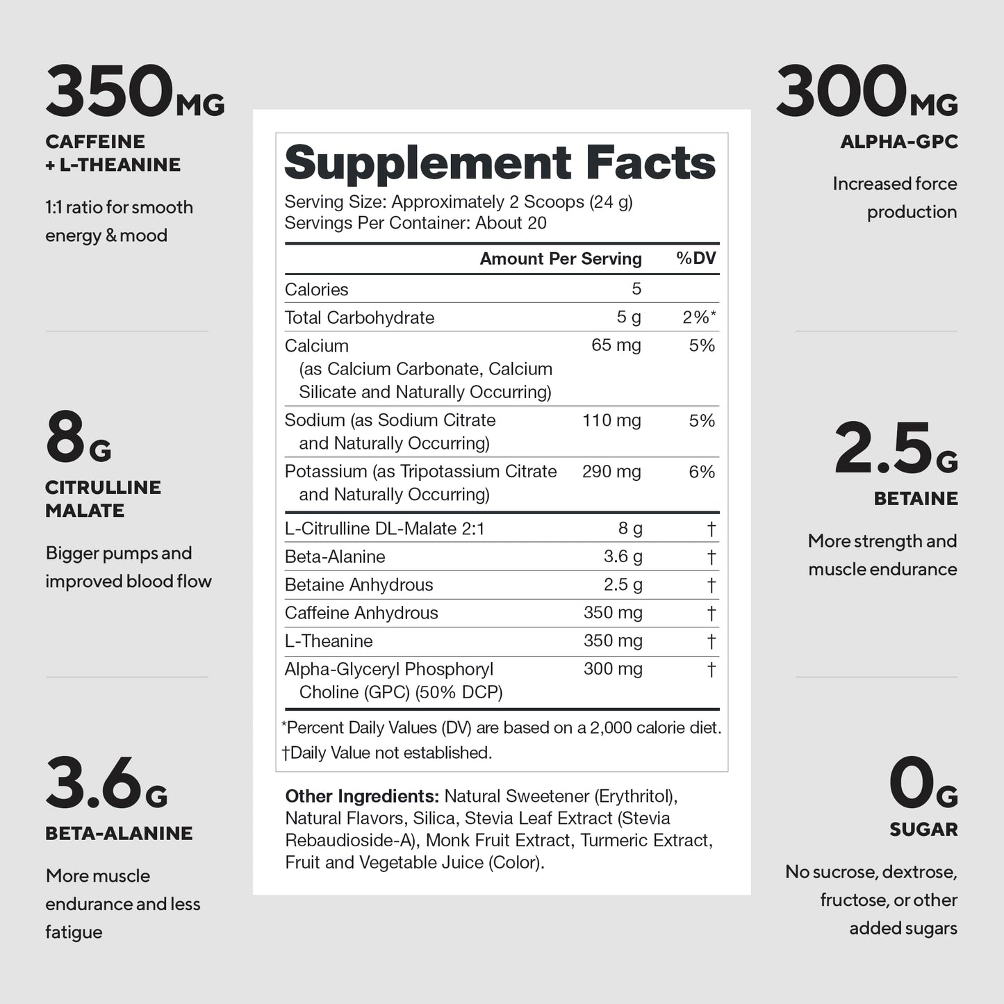 LEGION Pulse Pre Workout Powder 16.9