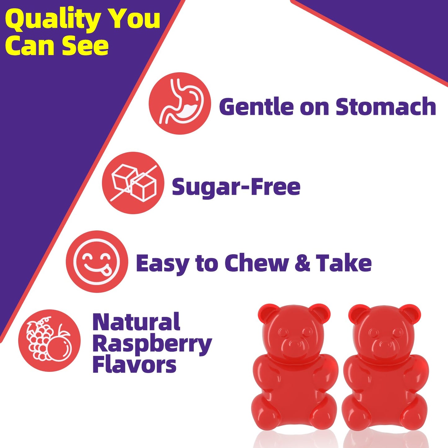 XIHOLIY Saffron Supplements Gummies, 60 Count