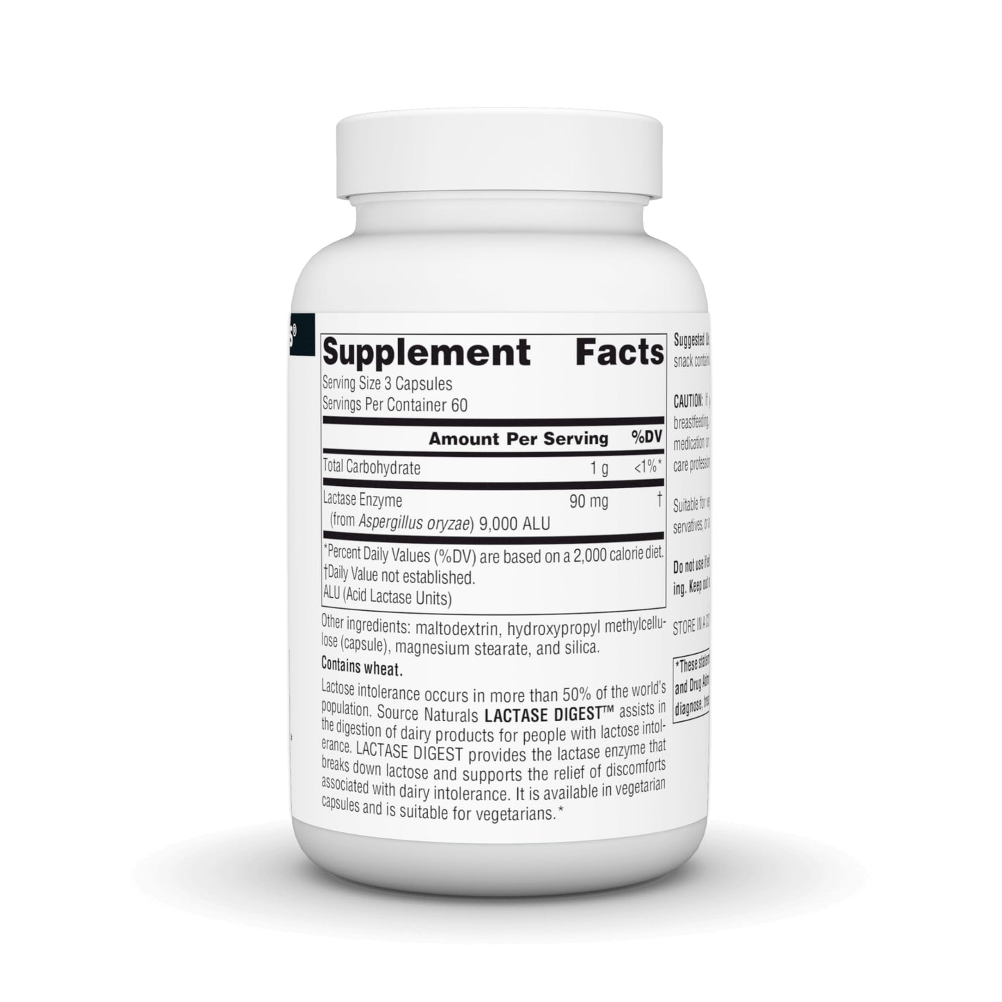 Source Naturals Lactase Digest Capsules 180 Count