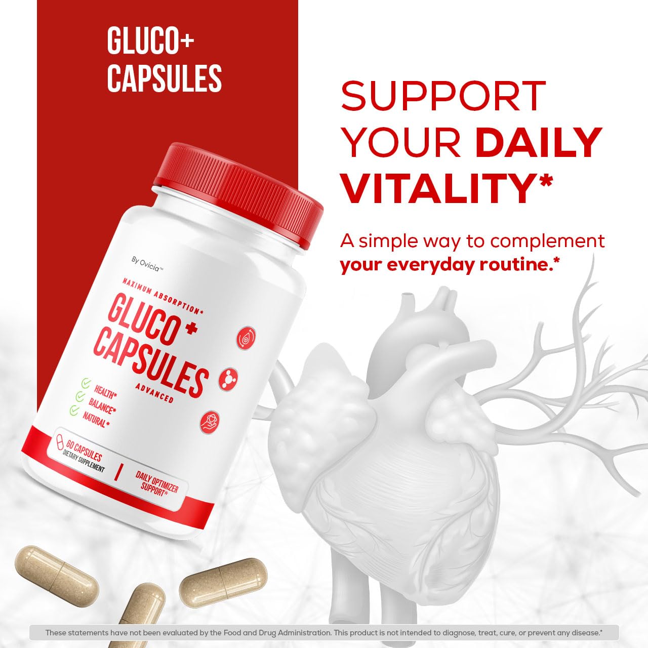 OVICIA GlucoCapsules Advanced Premium Formula 120 Capsules