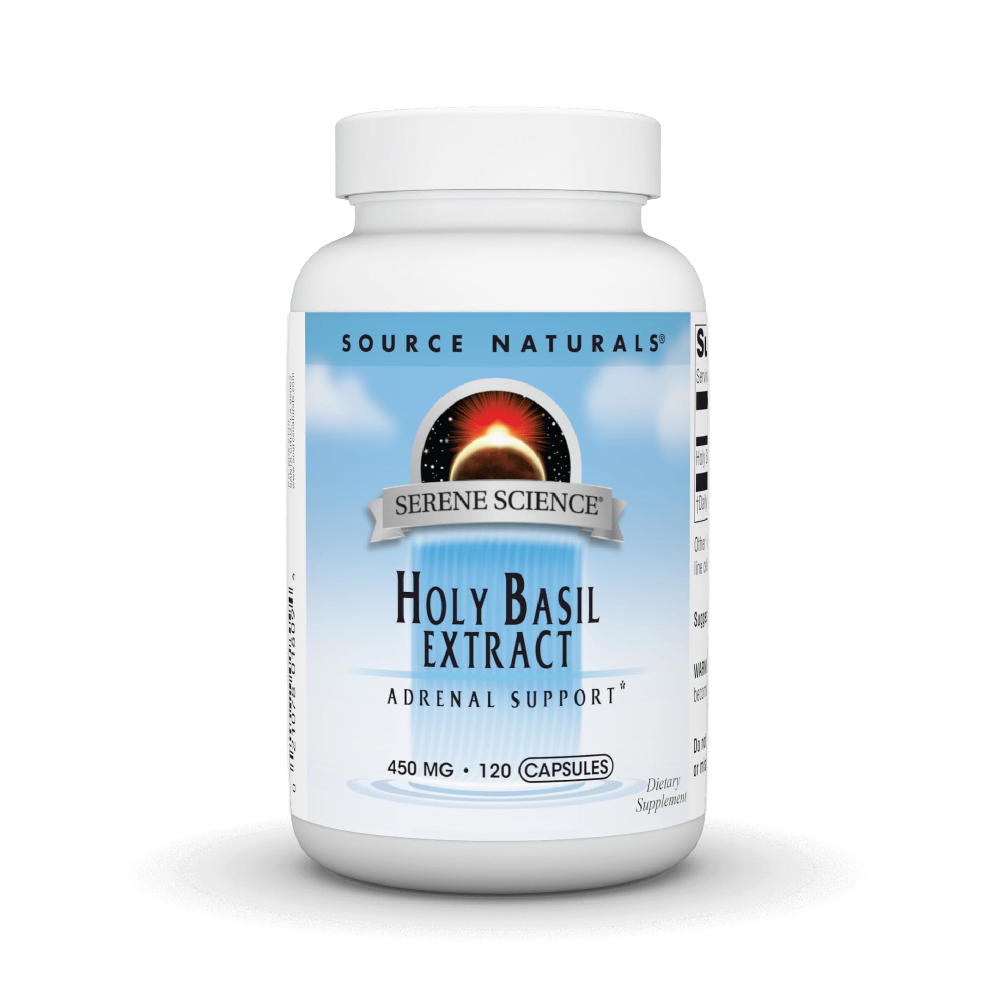 Source Naturals Holy Basil Extract, Adrenal Support 450mg Capsule, 120 Count