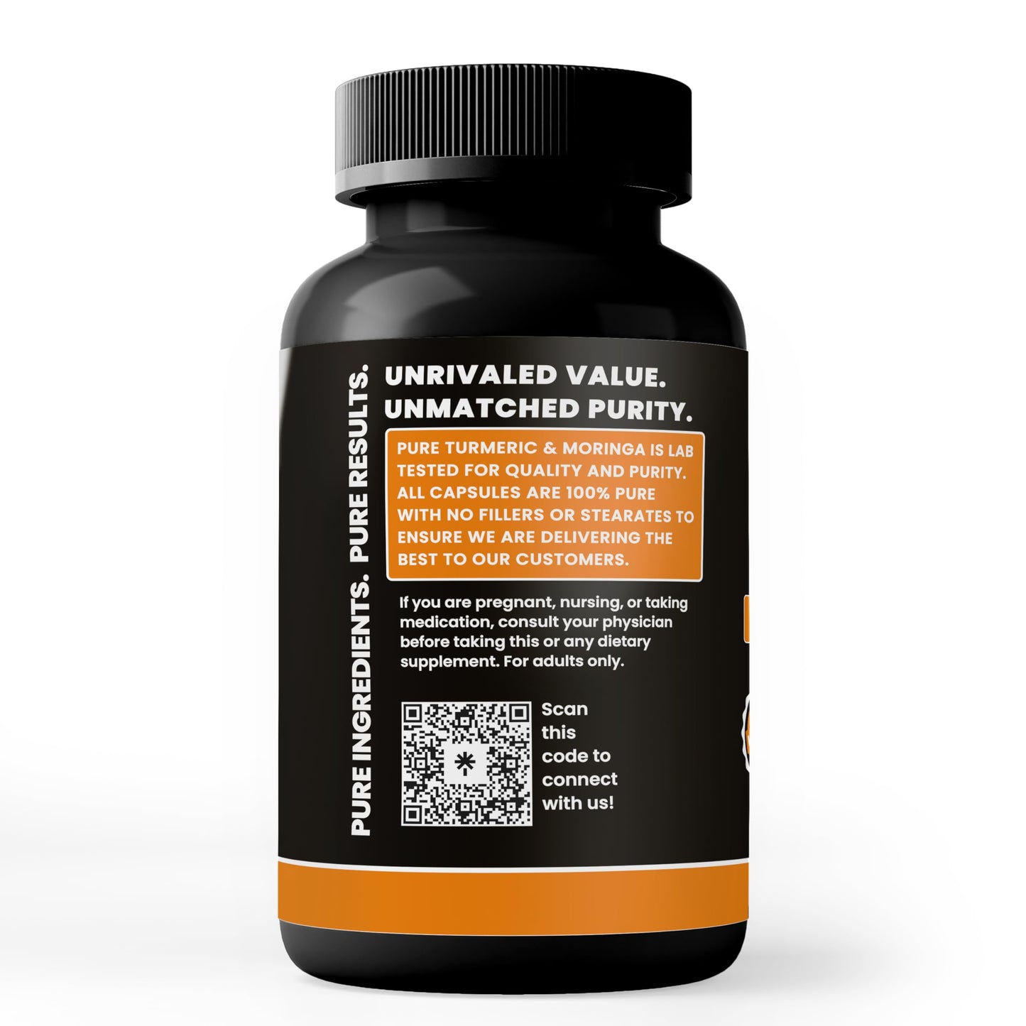 PURE ORIGINAL INGREDIENTS Turmeric & Moringa Capsules 365