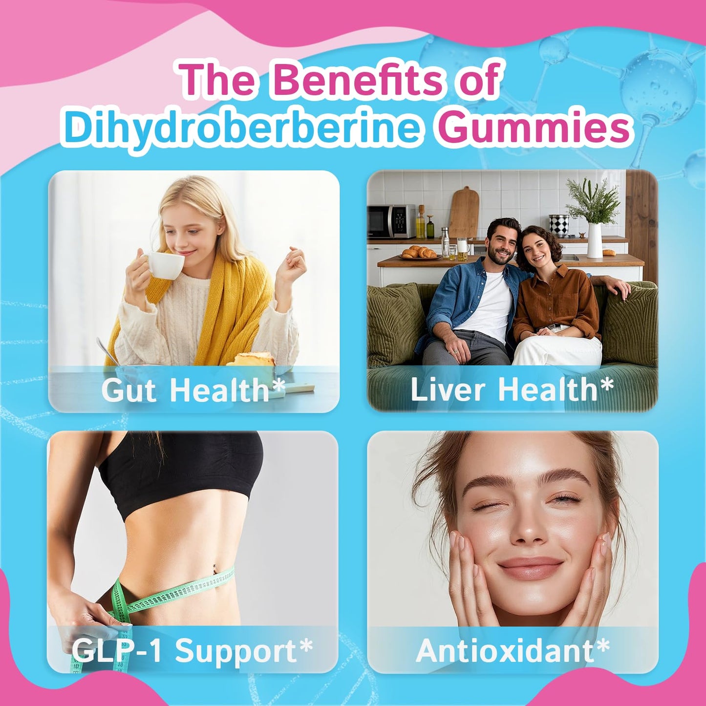 Vitalord Dihydroberberine Gummies 300mg with Organic Ceylon Cinnamon, 60 Count