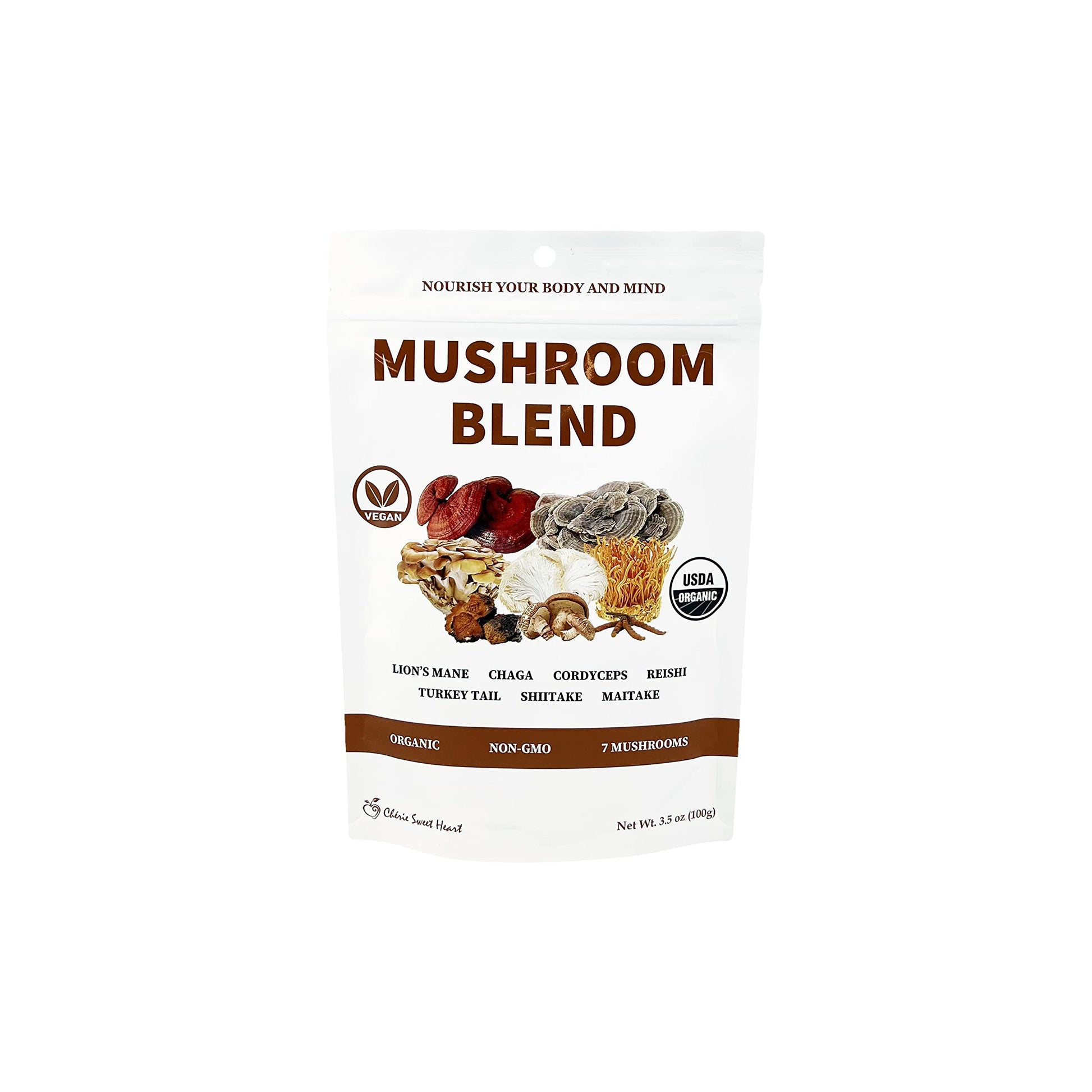 Chérie Sweet Heart 7 Mushroom Extract Powder, 3.5 oz
