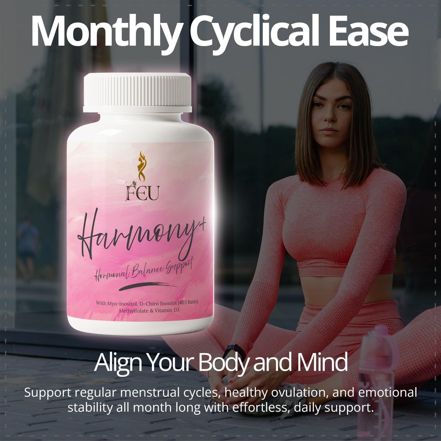 FEU Harmony Plus PCOS & Hormonal Balance Support for Women Capsules 120 Capsules