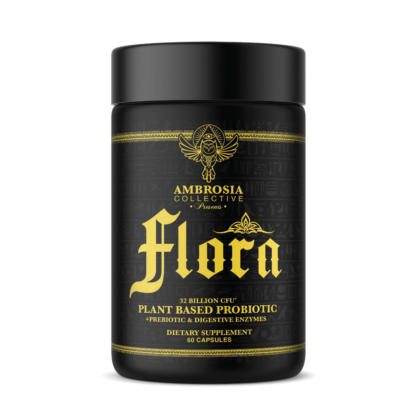Ambrosia Flora Digestive Enzymes with Probiotics & Prebiotics Capsules, 30 Count