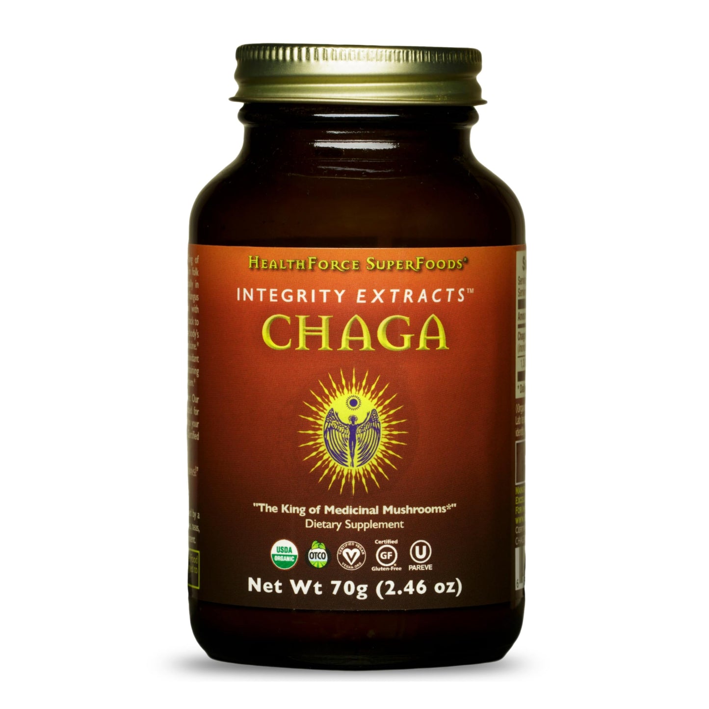 HEALTHFORCE SUPERFOODS Integrity Extracts Chaga Powder 70 Gram