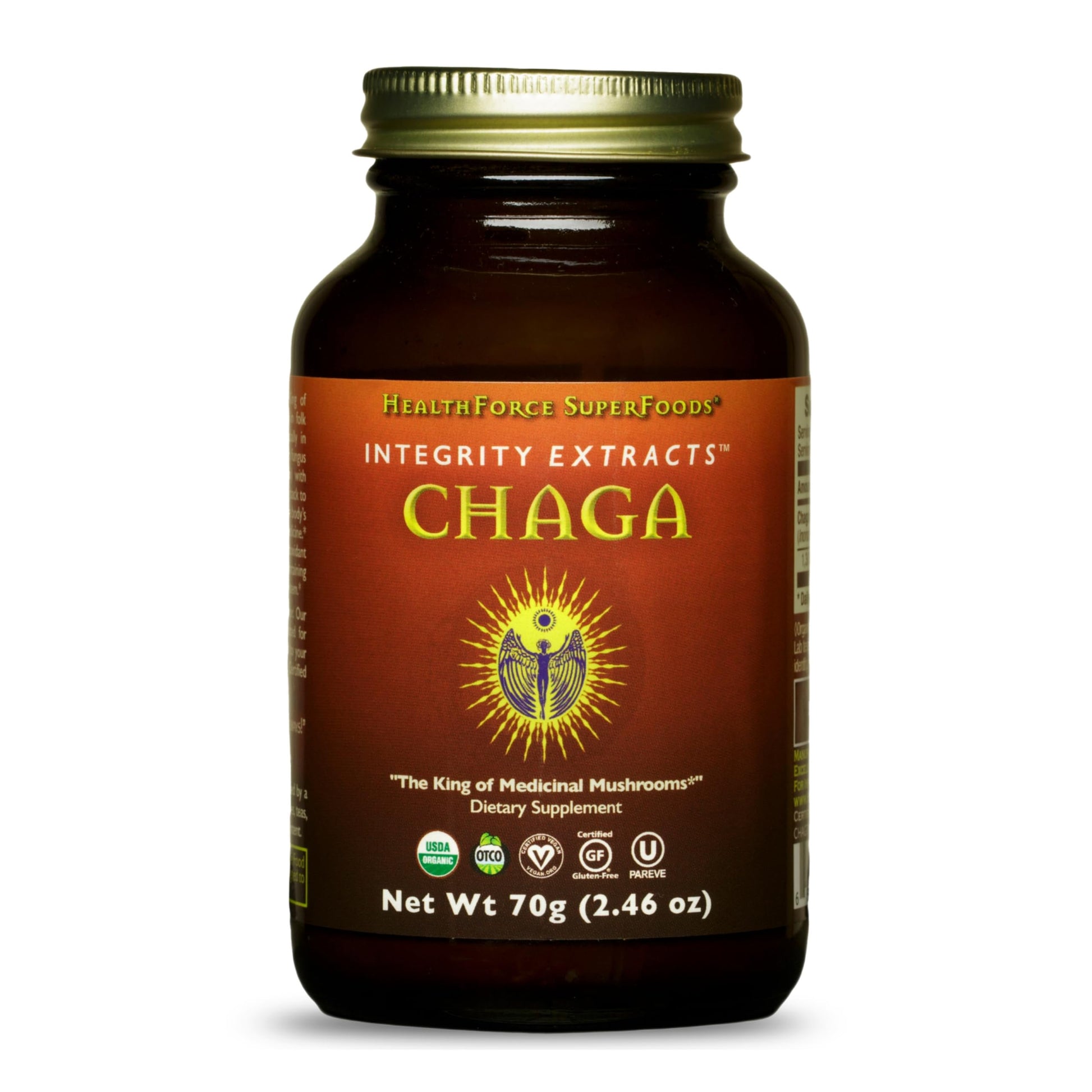 HEALTHFORCE SUPERFOODS Integrity Extracts Chaga Powder 70 Gram