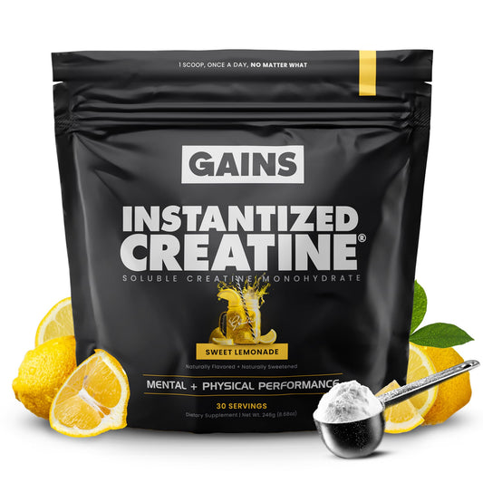 Gains in Bulk Instantized Creatine Monohydrate Powder, 30 Servings
