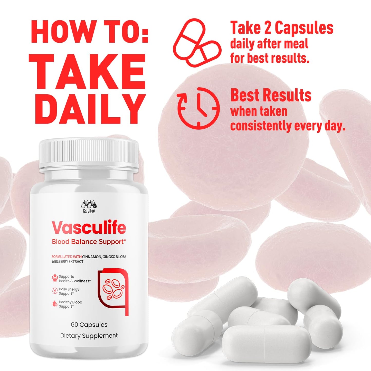 MJO Vasculife Capsules, 300 Capsules