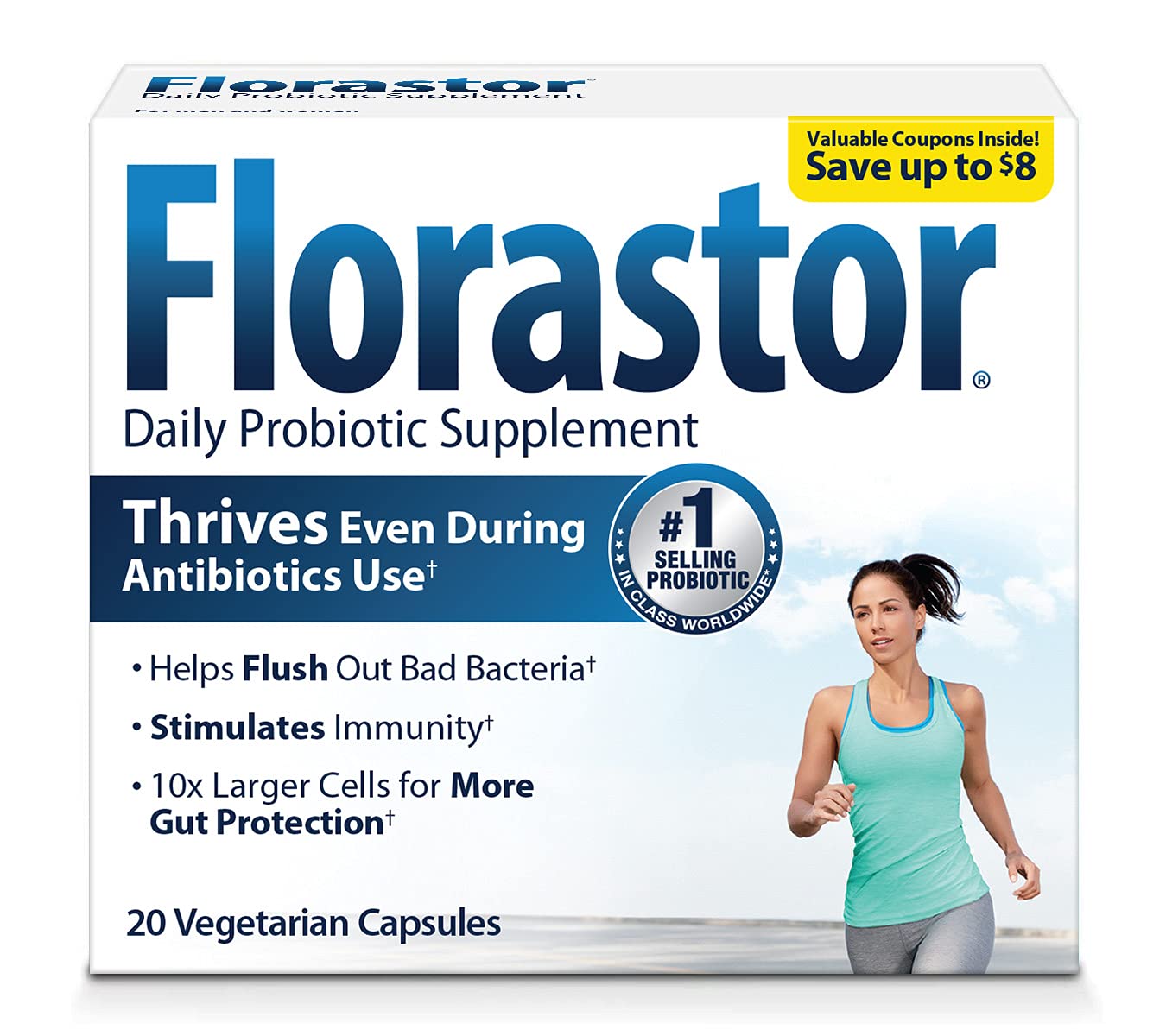 Florastor Probiotics for Digestive & Immune Health Capsule, 20 Capsules