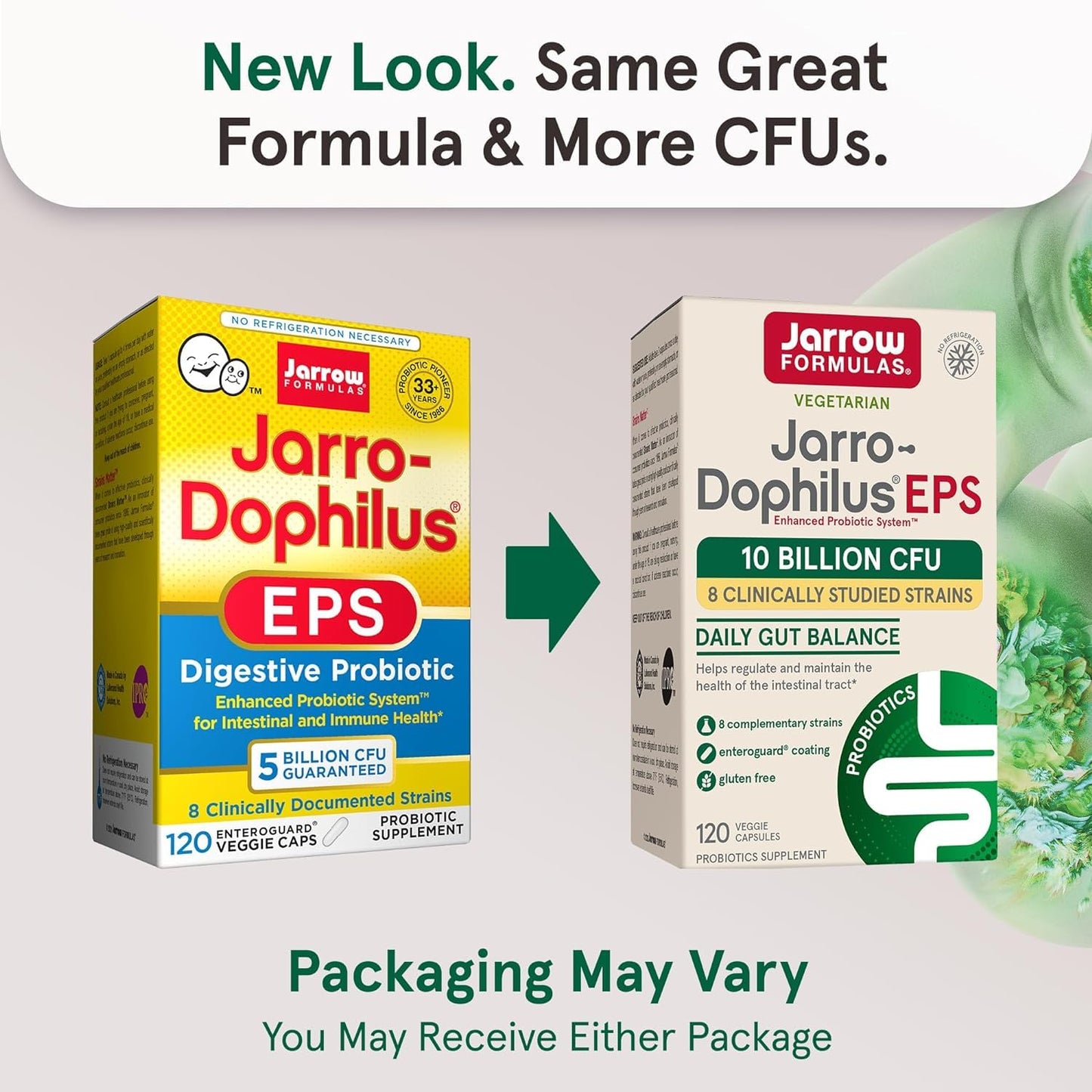 Jarrow Formulas Jarro Dophilus Probiotics 10 Billion CFU Probiotic Supplement 240 Capsules