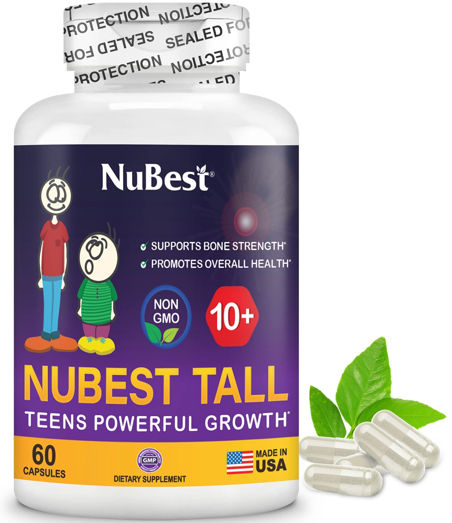 NuBest Tall Growth Bundle Tablets for Kids & Teens, 120 Count