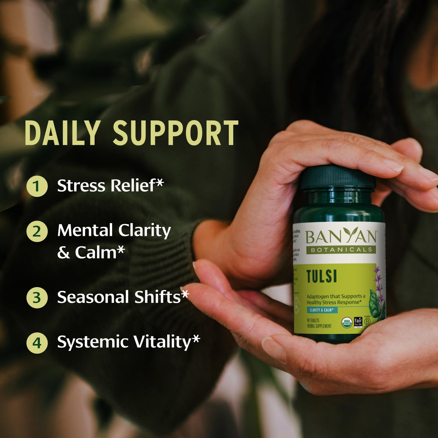 Banyan Botanicals Tulsi (Holy Basil) Tablets 90