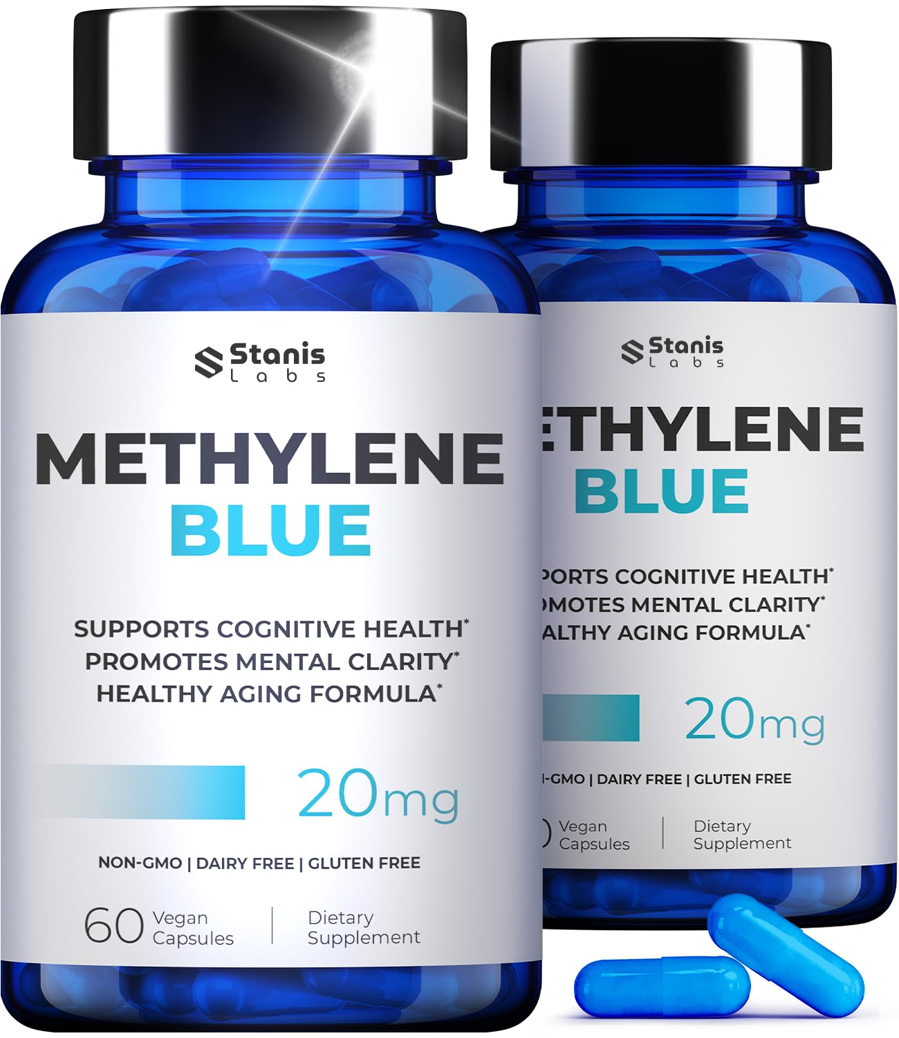 Stanis Labs Ultimate Methylene Blue 20mg Capsules, 120 Count