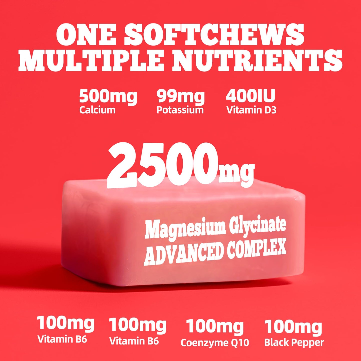 Parhaat Magnesium Glycinate Soft Chews, 60 Count