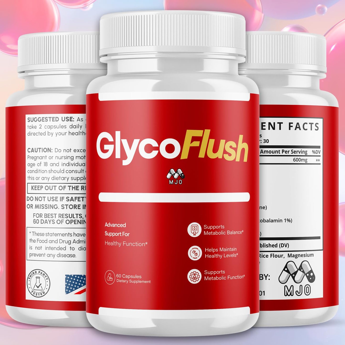 MJO GlycoFlush Capsules, 120 Capsules