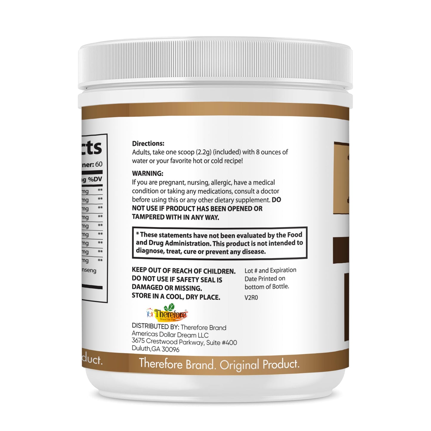 Therefore Lion’s Mane Mushroom Powder Supplement – 10 Mushroom Complex with Reishi, Chaga, Cordyceps & Turkey Tail – Vegan Non-GMO, 4.7 Ounce