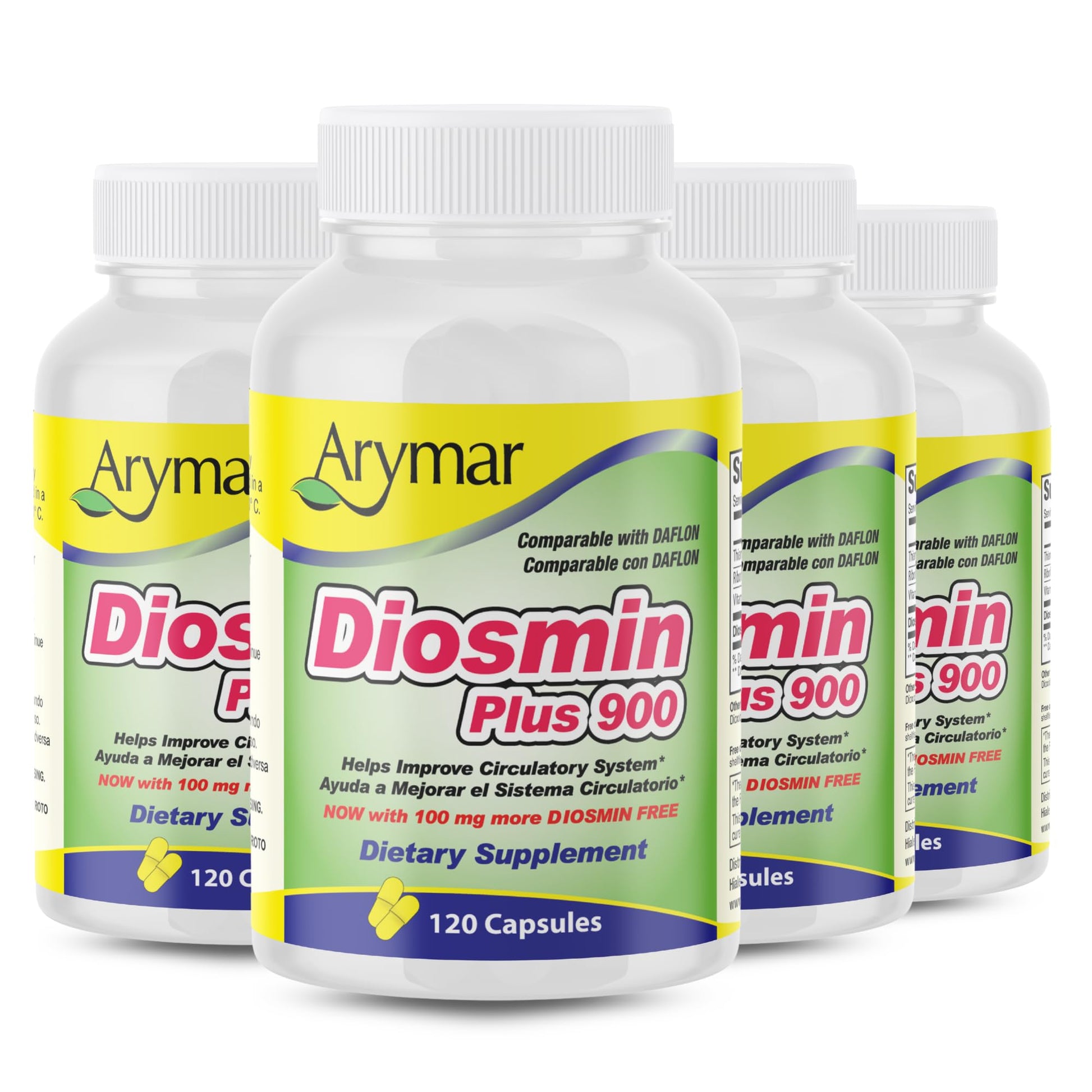 Arymar Diosmin Plus 900mg – Circulation & Vein Support Capsules 240