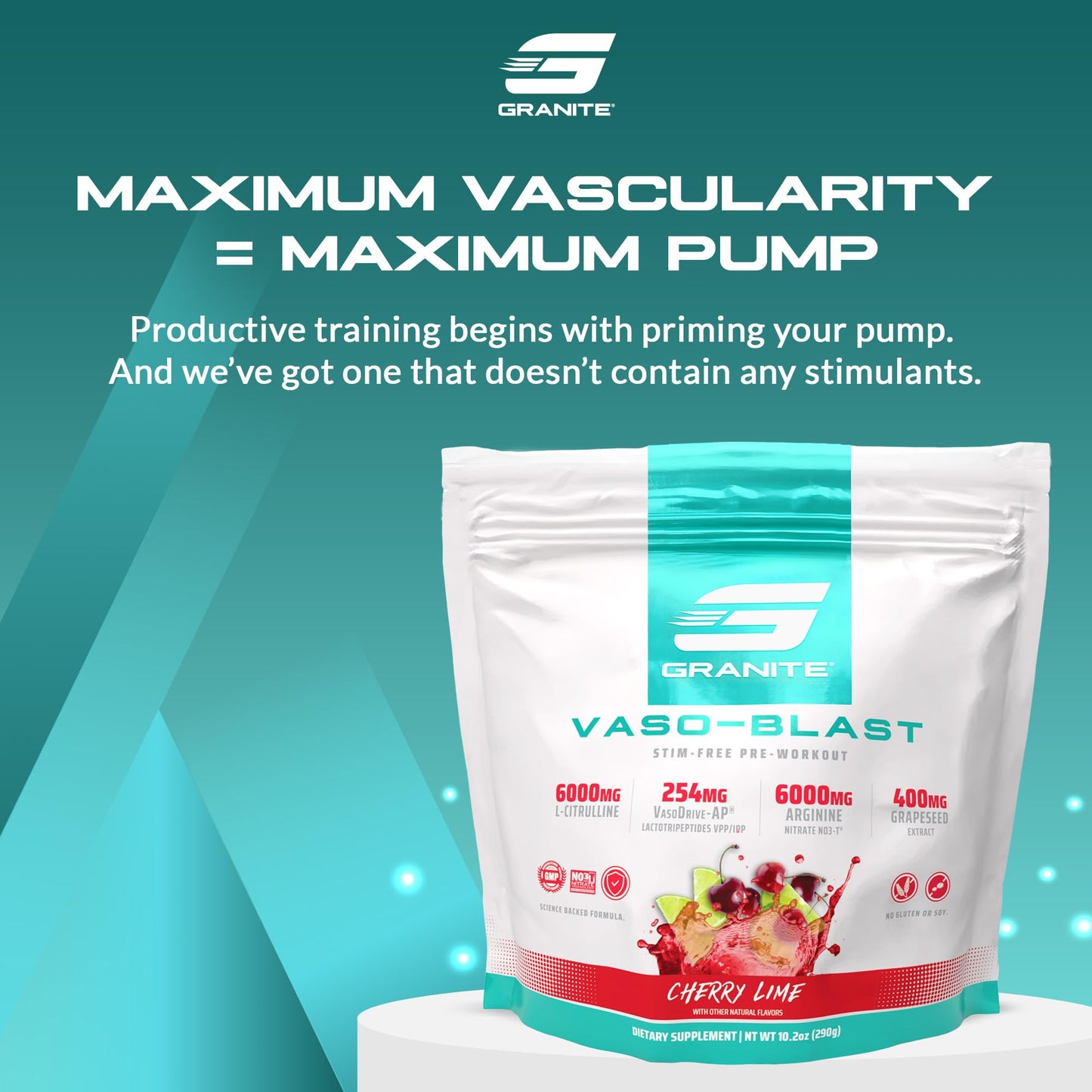 Granite Supplements Vaso Blast Cherry Lime Powder 18.9