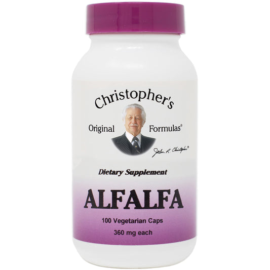Christopher's Original Formulas Single Herb Alfalfa 100 VEGIC Capsule, 1 Count