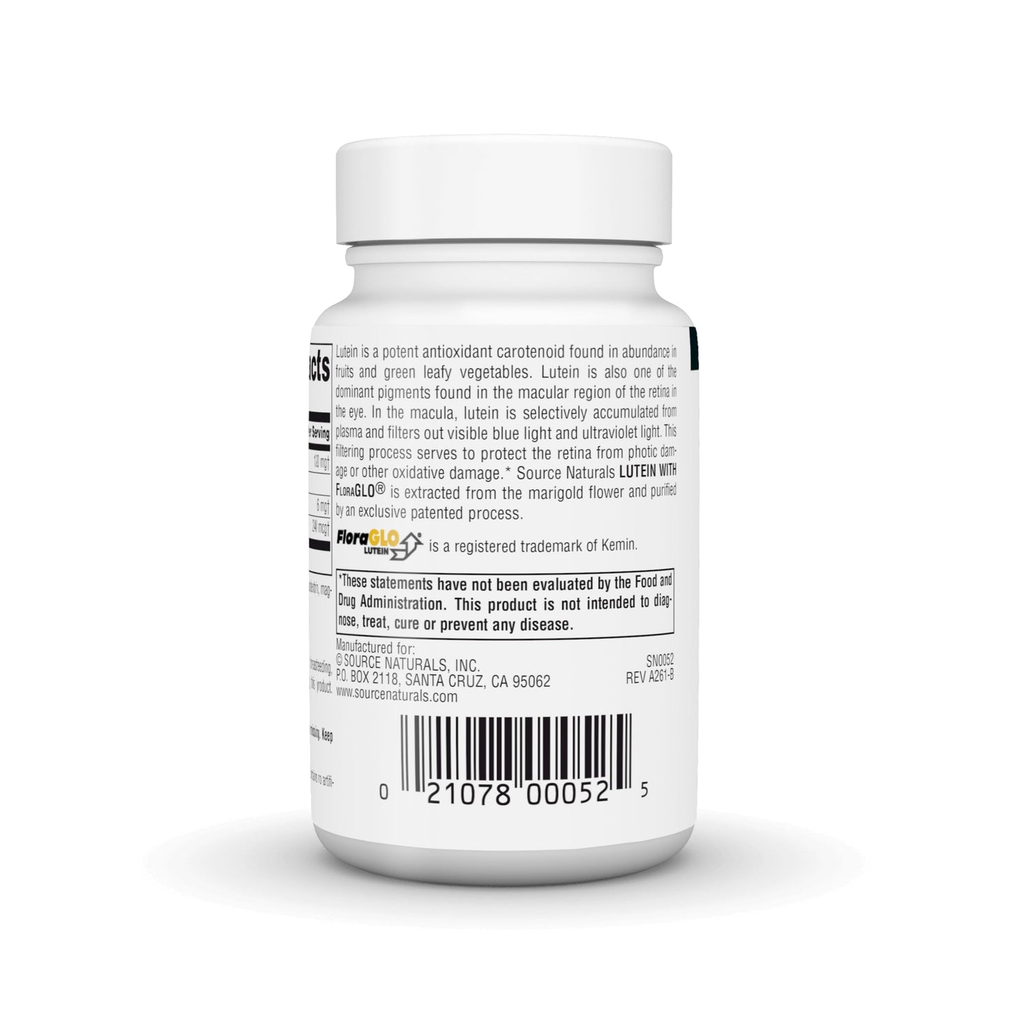 Source Naturals Lutein with FloraGLO 6 mg Capsule, 90 Count