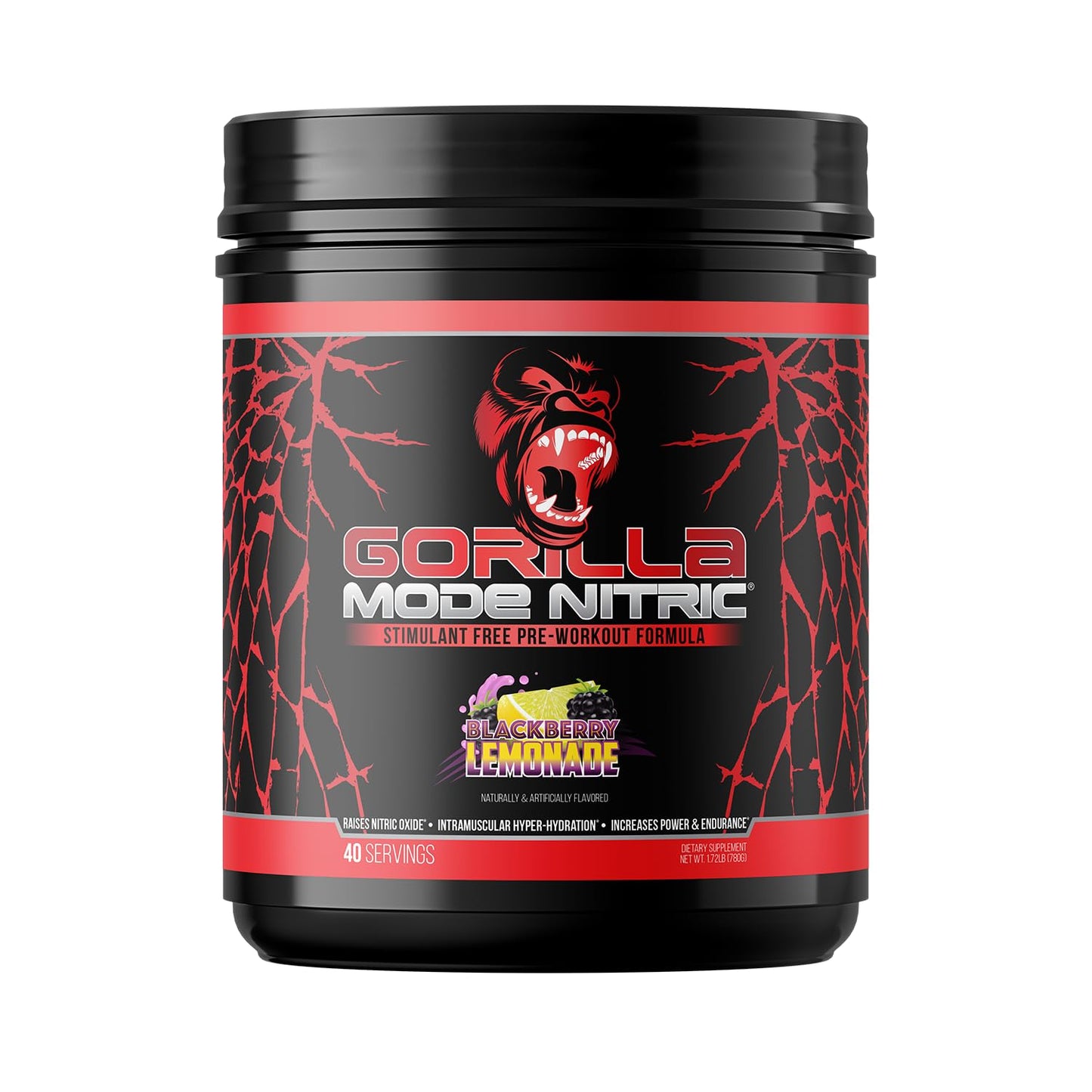 Gorilla Mind Gorilla Mode Nitric Upgraded Stimulant Free Pre-Workout Powder 27.5137