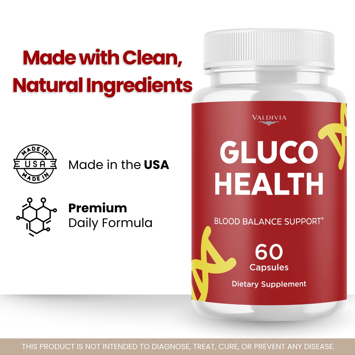 Valdivia GlucoHealth Capsules 300 Capsules