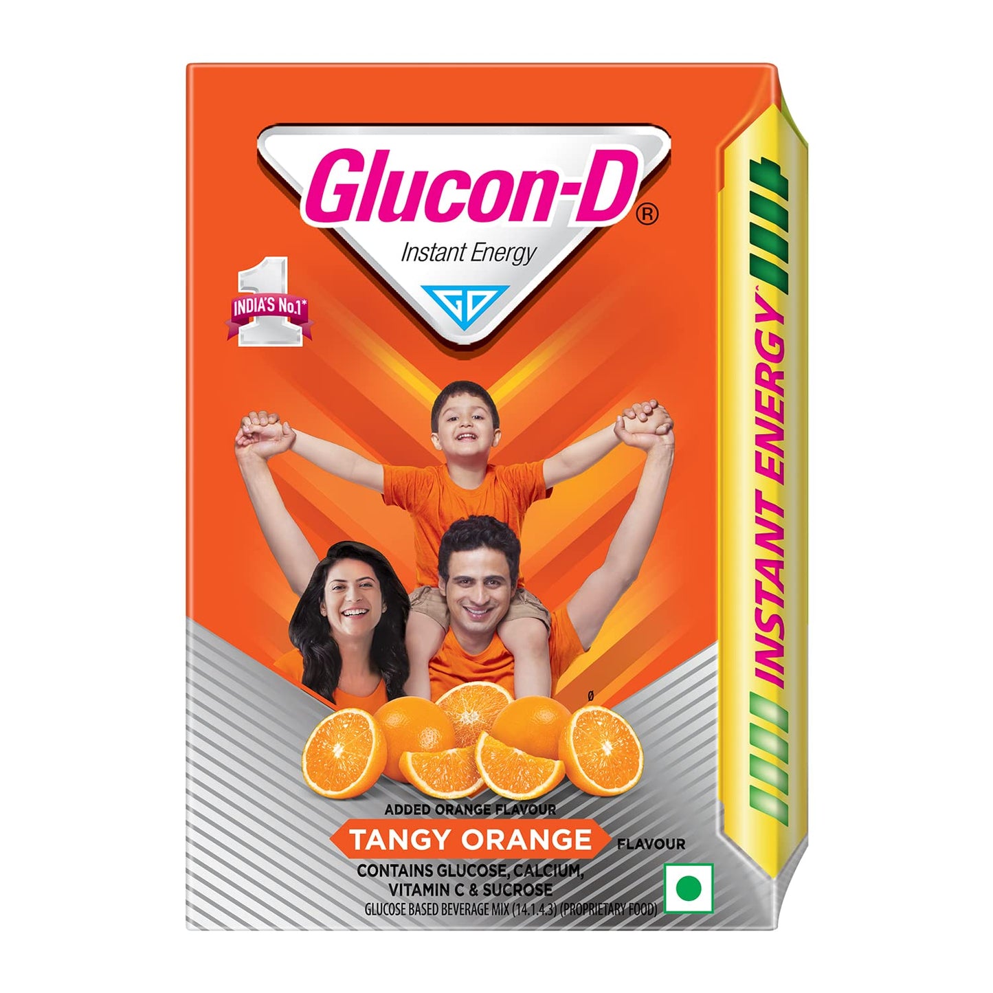 Glucon-D Orange Flavoured Glucose-Based Beverage Mix Powder 200 g