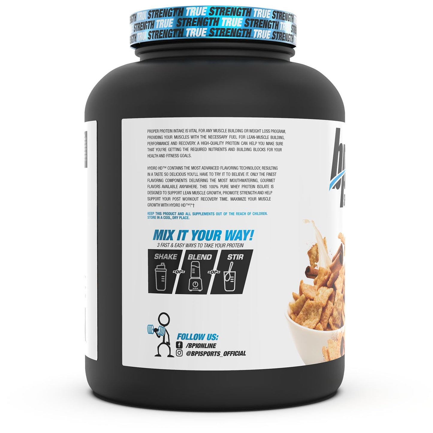 BPI Sports Hydro HD 100% Hydrolyzed Whey Protein Powder, 68 Servings