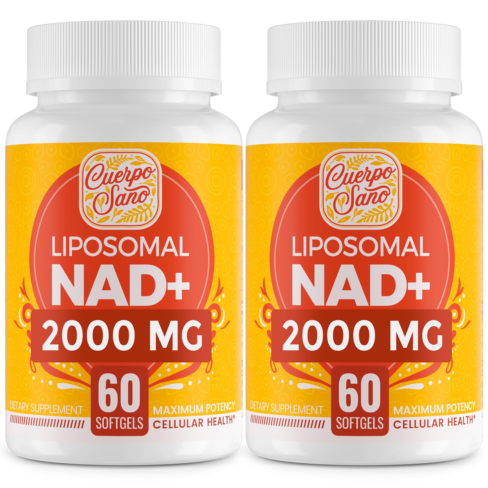 Cuerpo Sano NAD+ Liposomal Supplement 120 Softgels