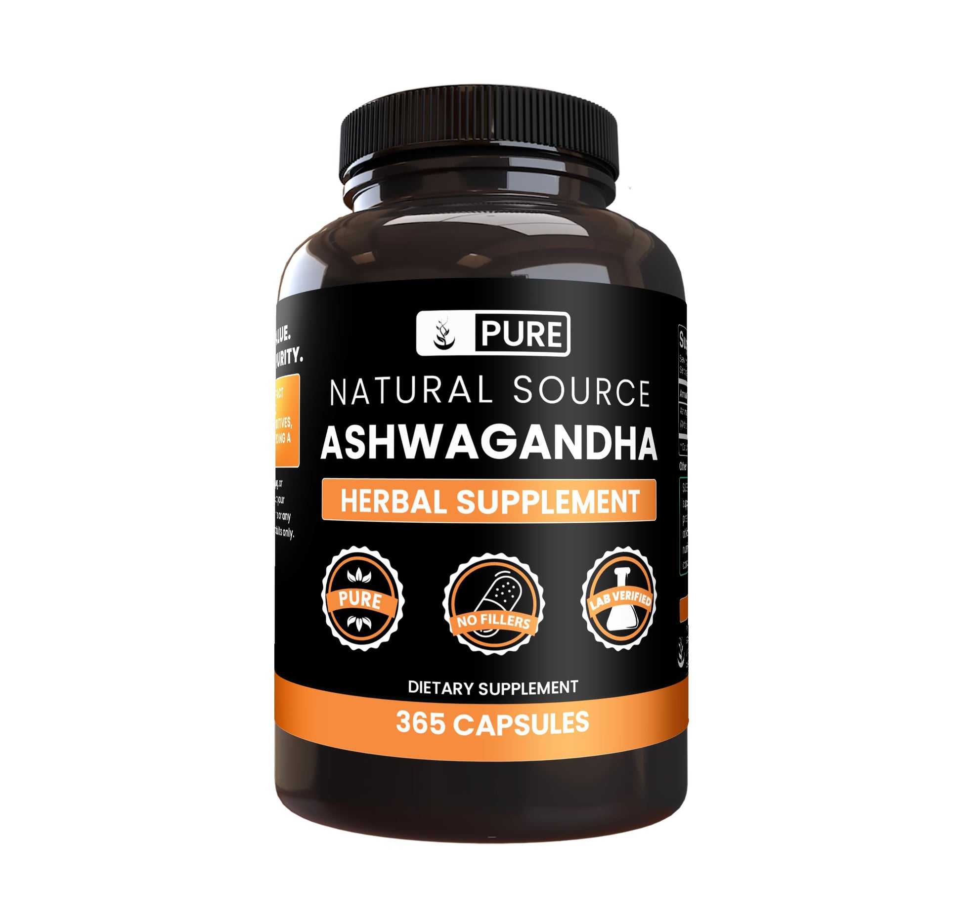 Pure Original Ingredients Ashwagandha Capsules 365