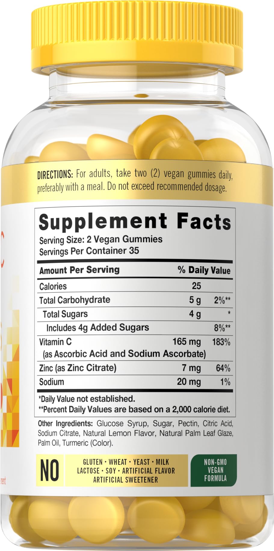 Carlyle Vitamin C and Zinc Gummies, 70 Count