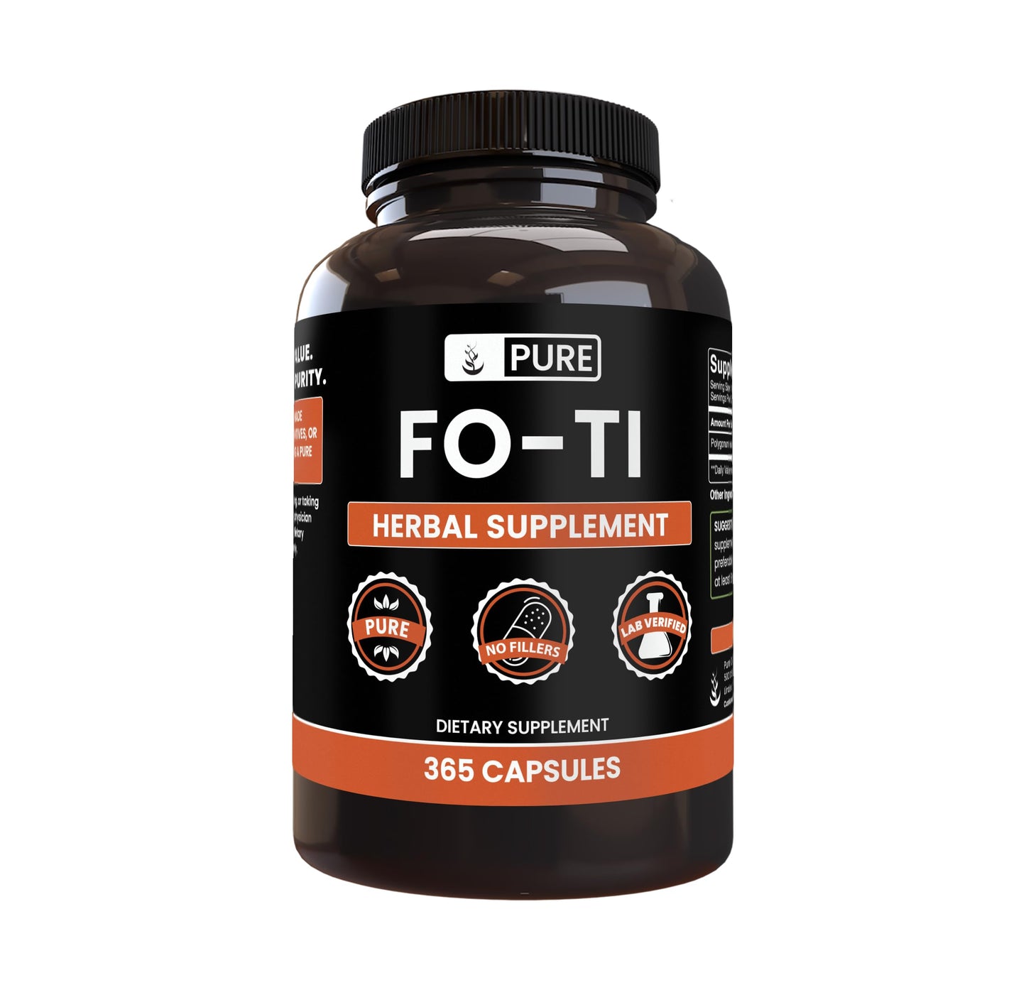 Pure Original Ingredients Fo-Ti Capsule 365