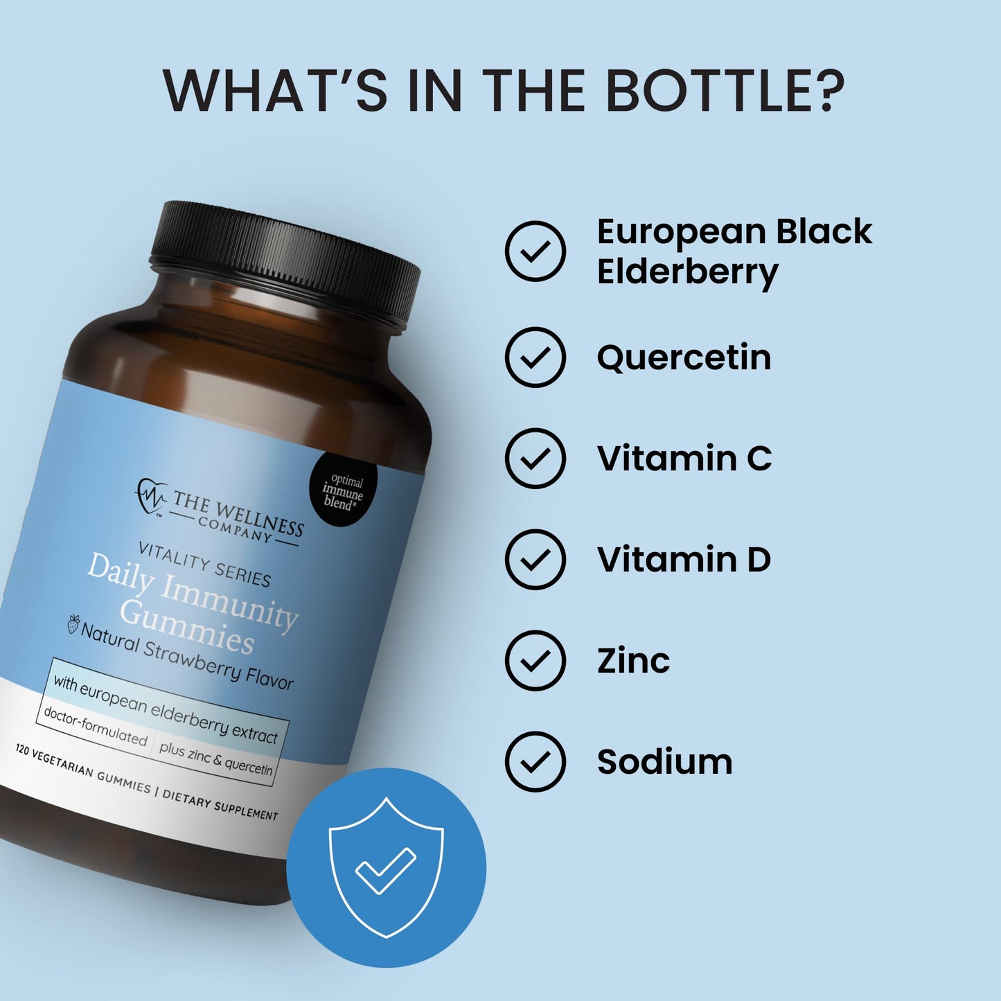 The Wellness Company Daily Immunity Gummies 120