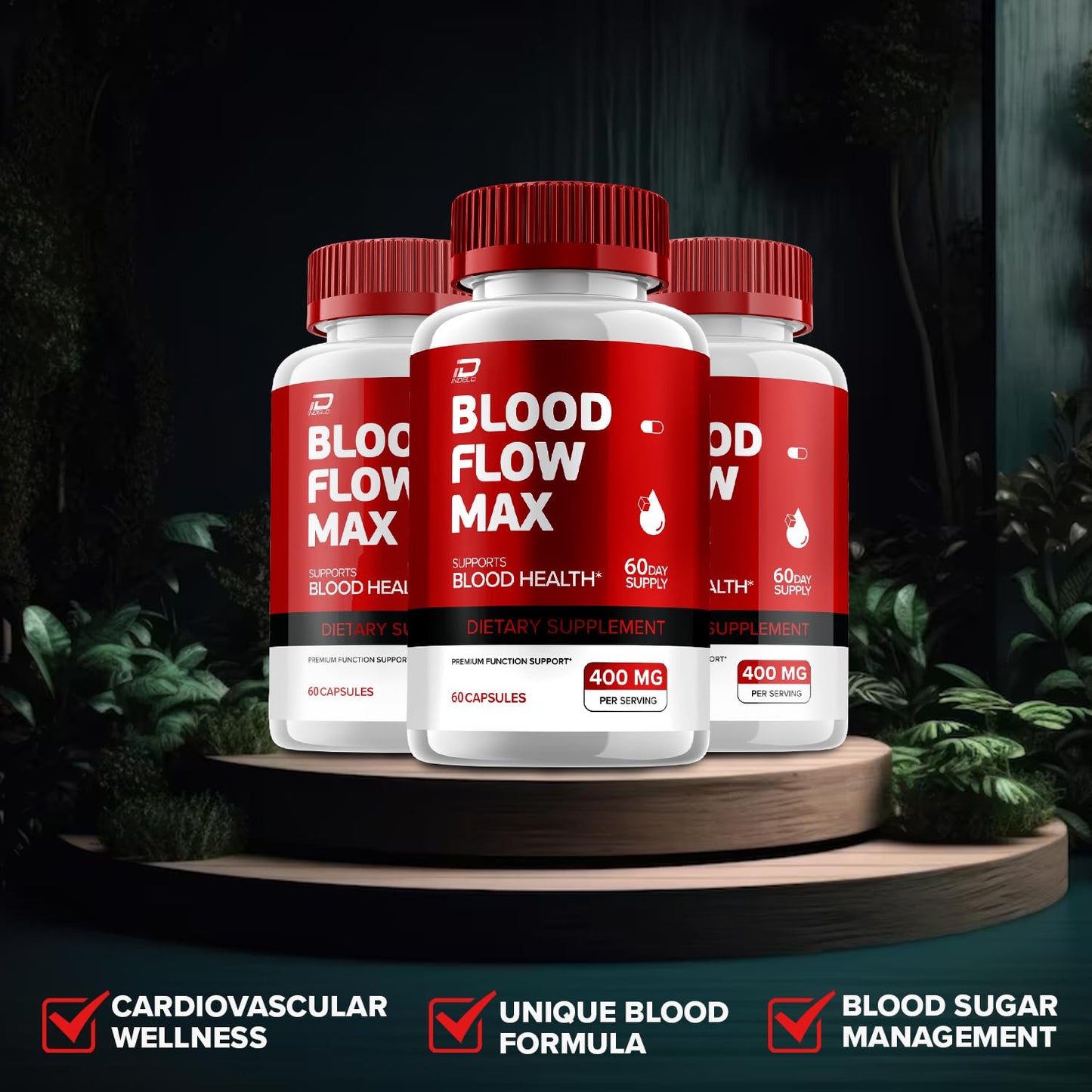 Indelo Blood Flow Max Capsule, 300 Capsules