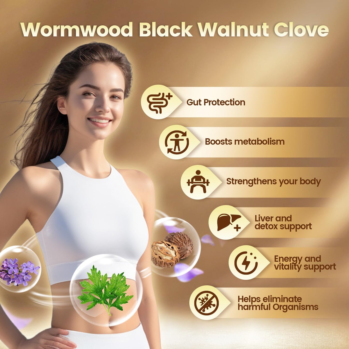 VivoNu 18-in-1 Black Walnut Wormwood Cleanse Softgel 1 Count