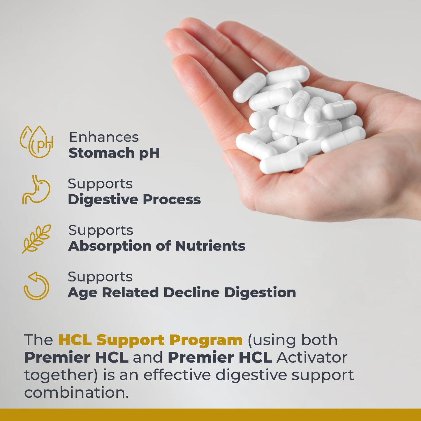 Premier Research Labs Premier HCL Activator Pepsin Digestive Enzymes Capsule, 90 Count